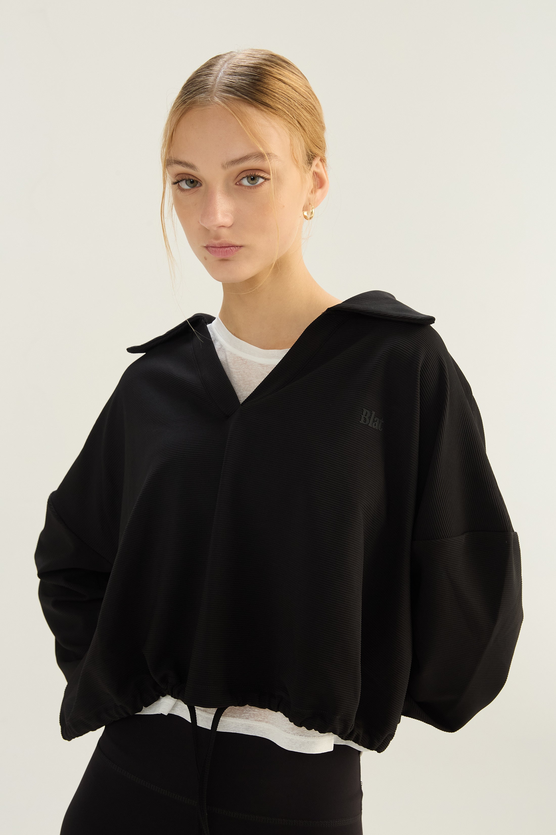 Buzo Jumper Armony - SleekRib® - Negro