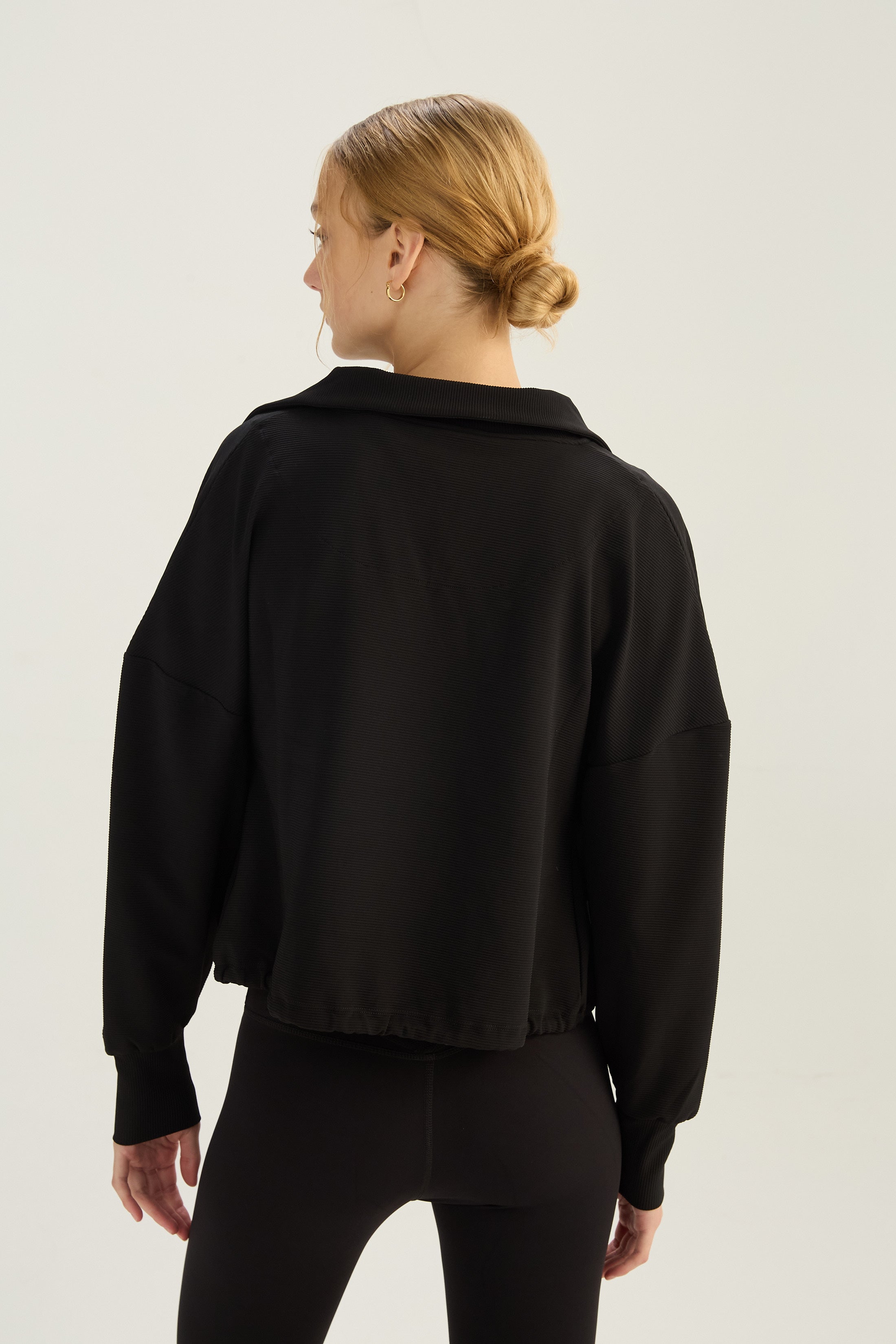 Buzo Jumper Armony - SleekRib® - Negro