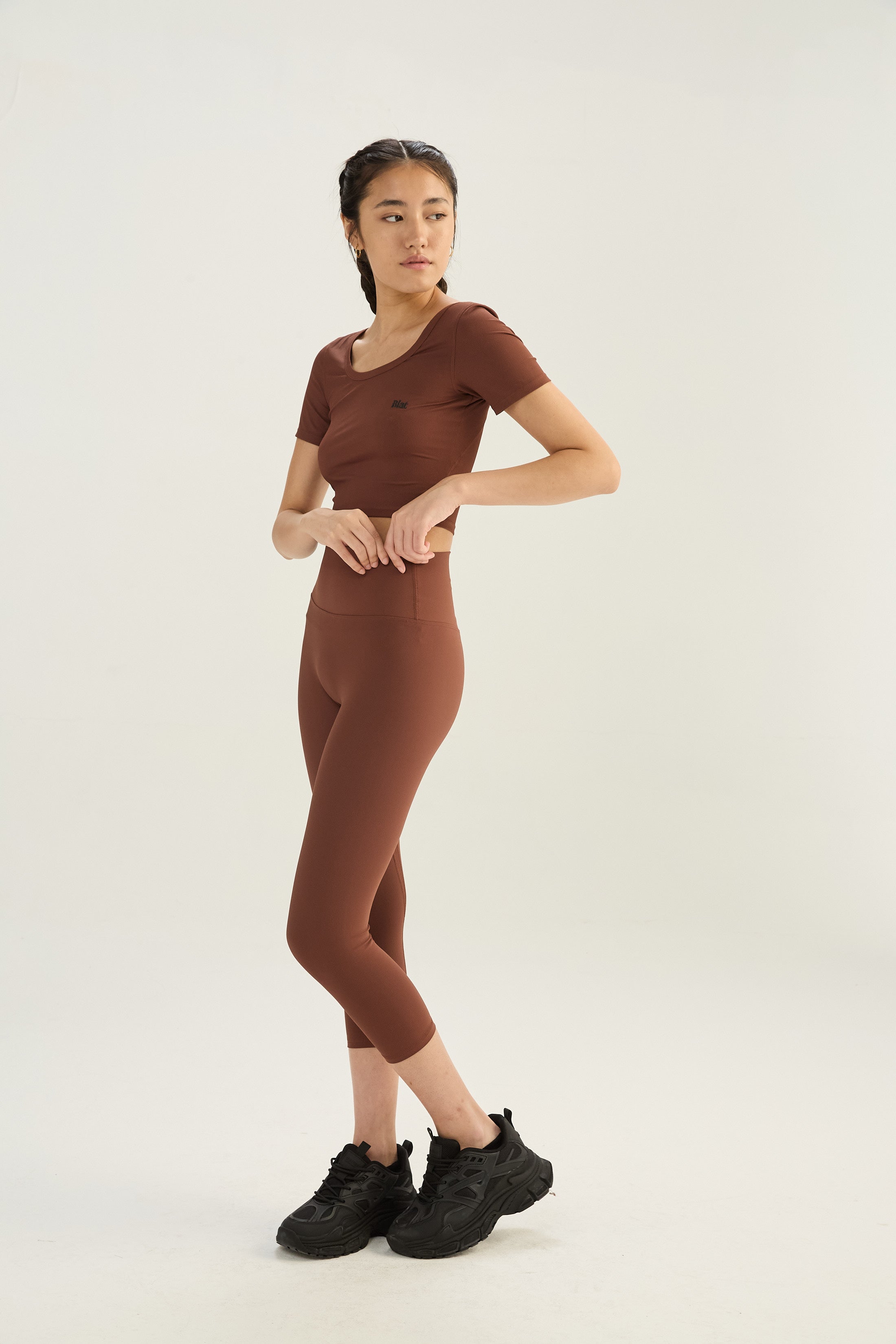 Calza Sway - SleekRib® - Chocolate