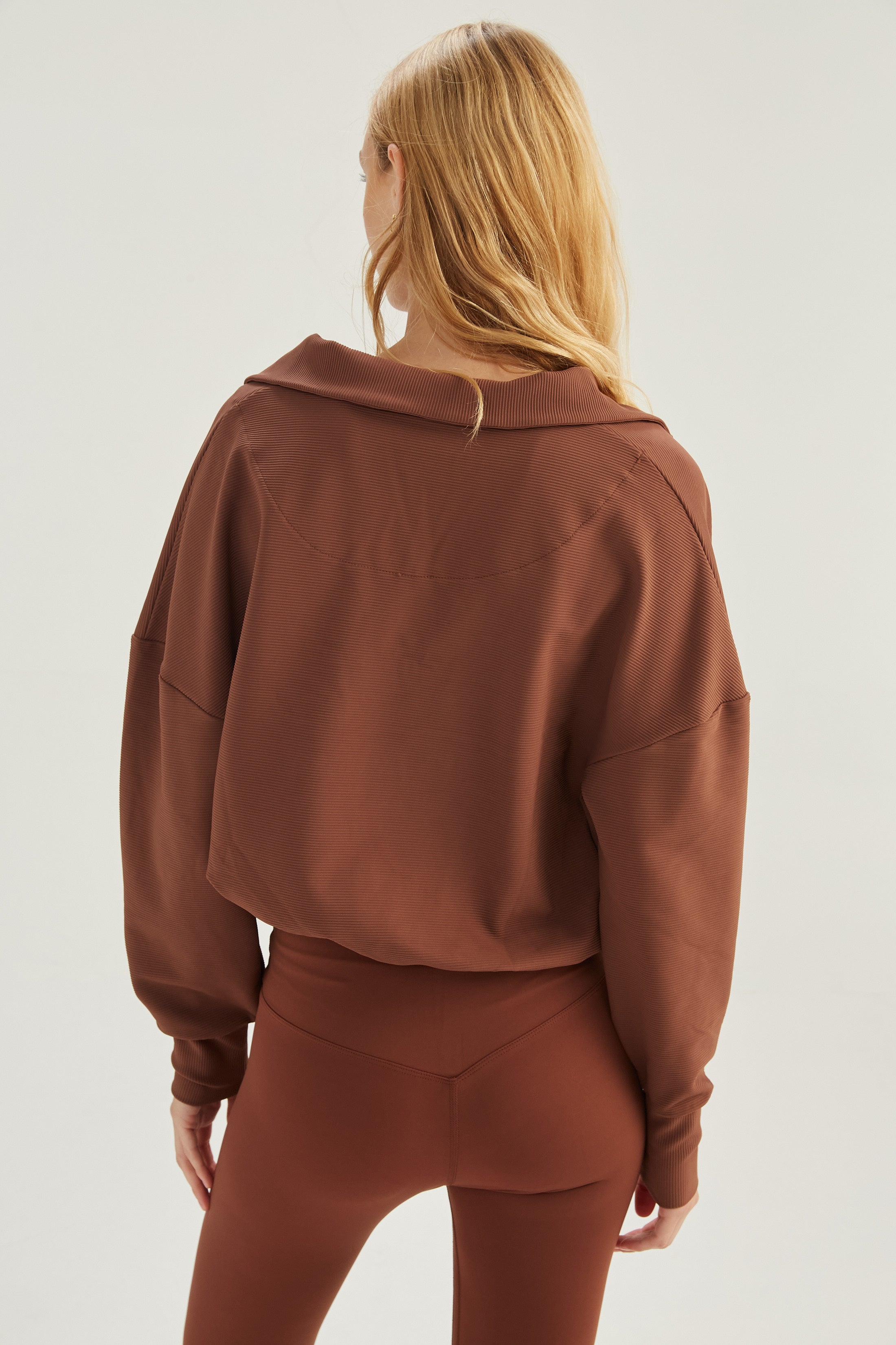 Buzo Jumper Armony - SleekRib® - Chocolate