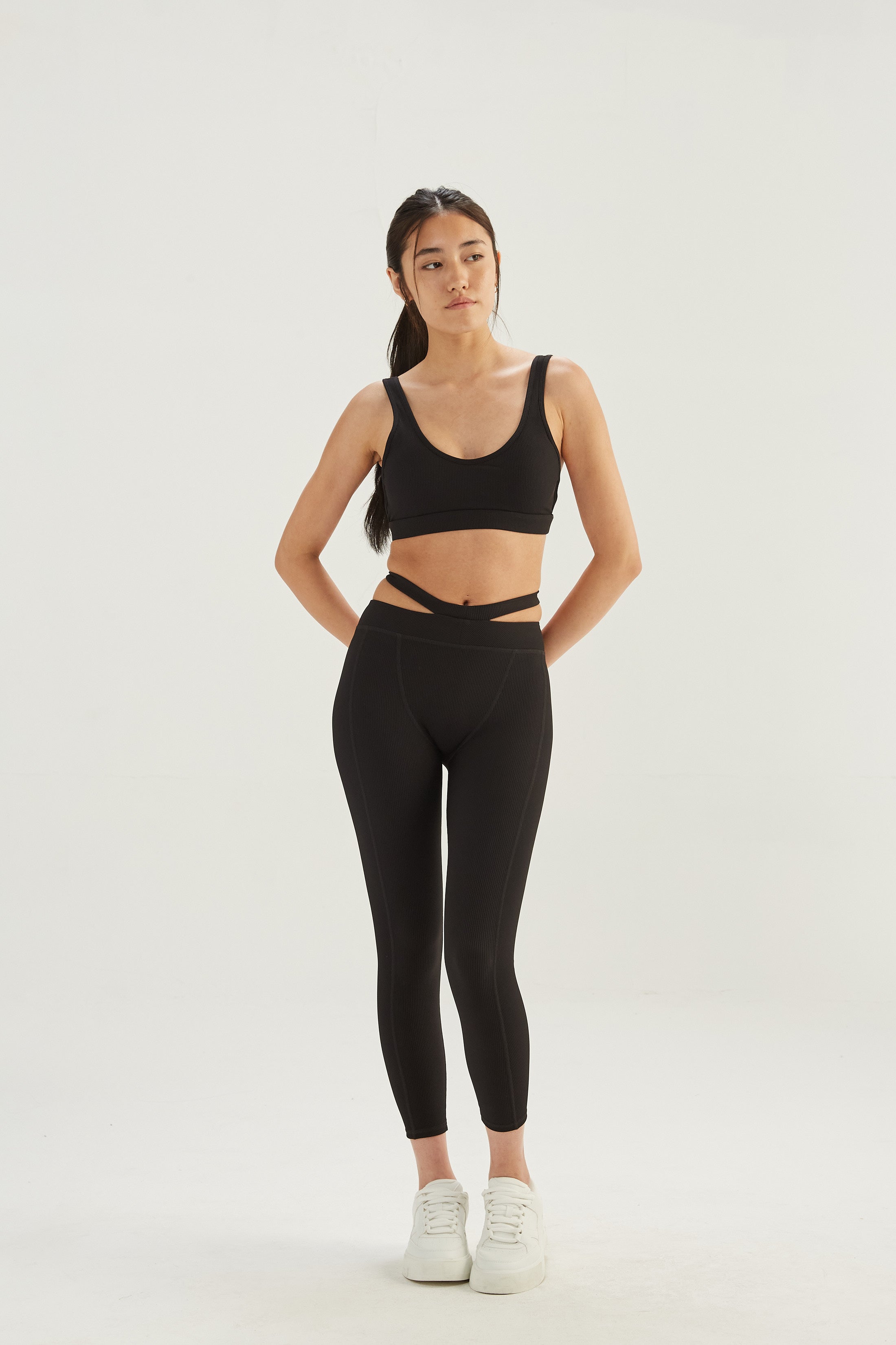 Calza Sculpt - SleekRib® - Negro