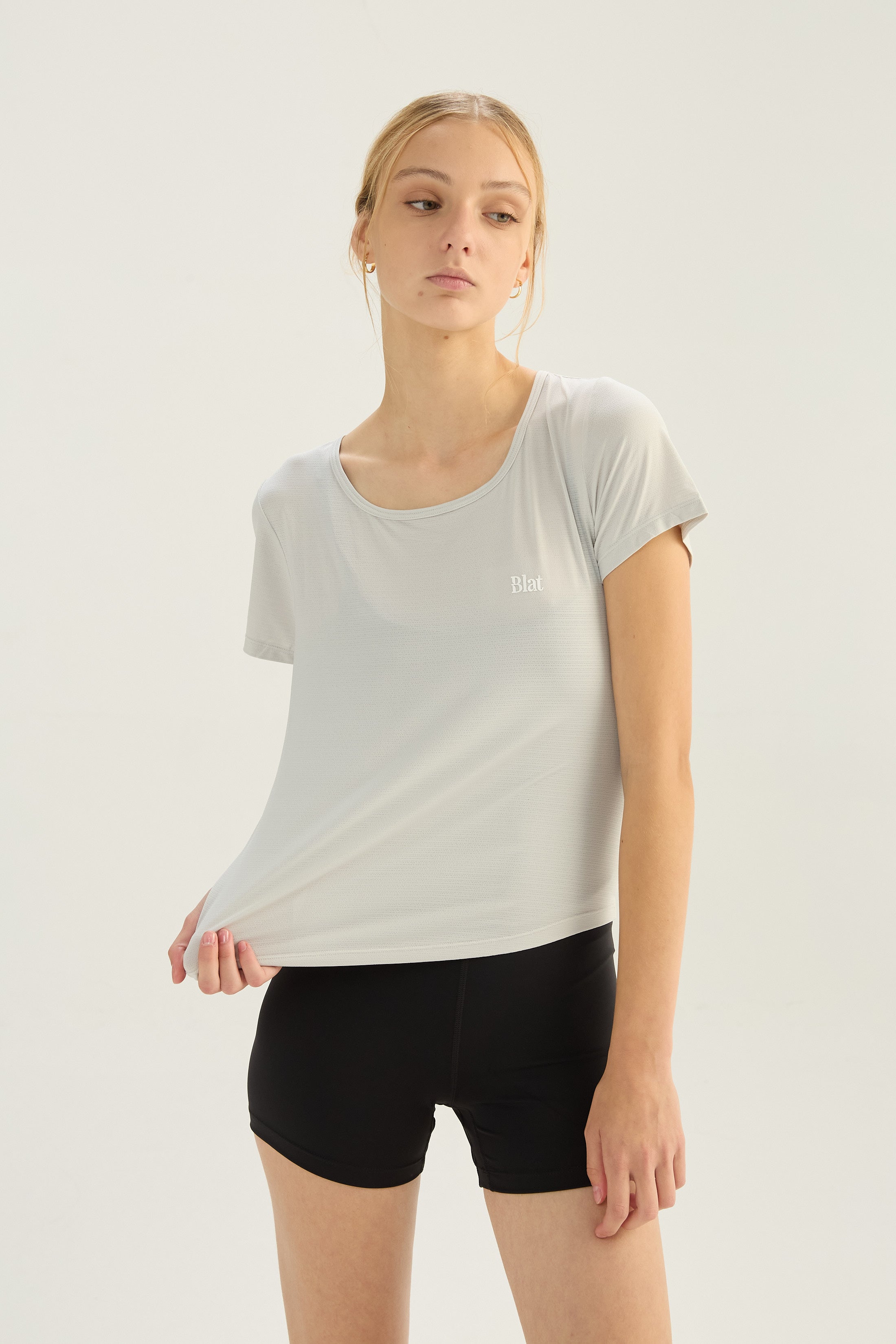 Remera X Back - Gris Plata