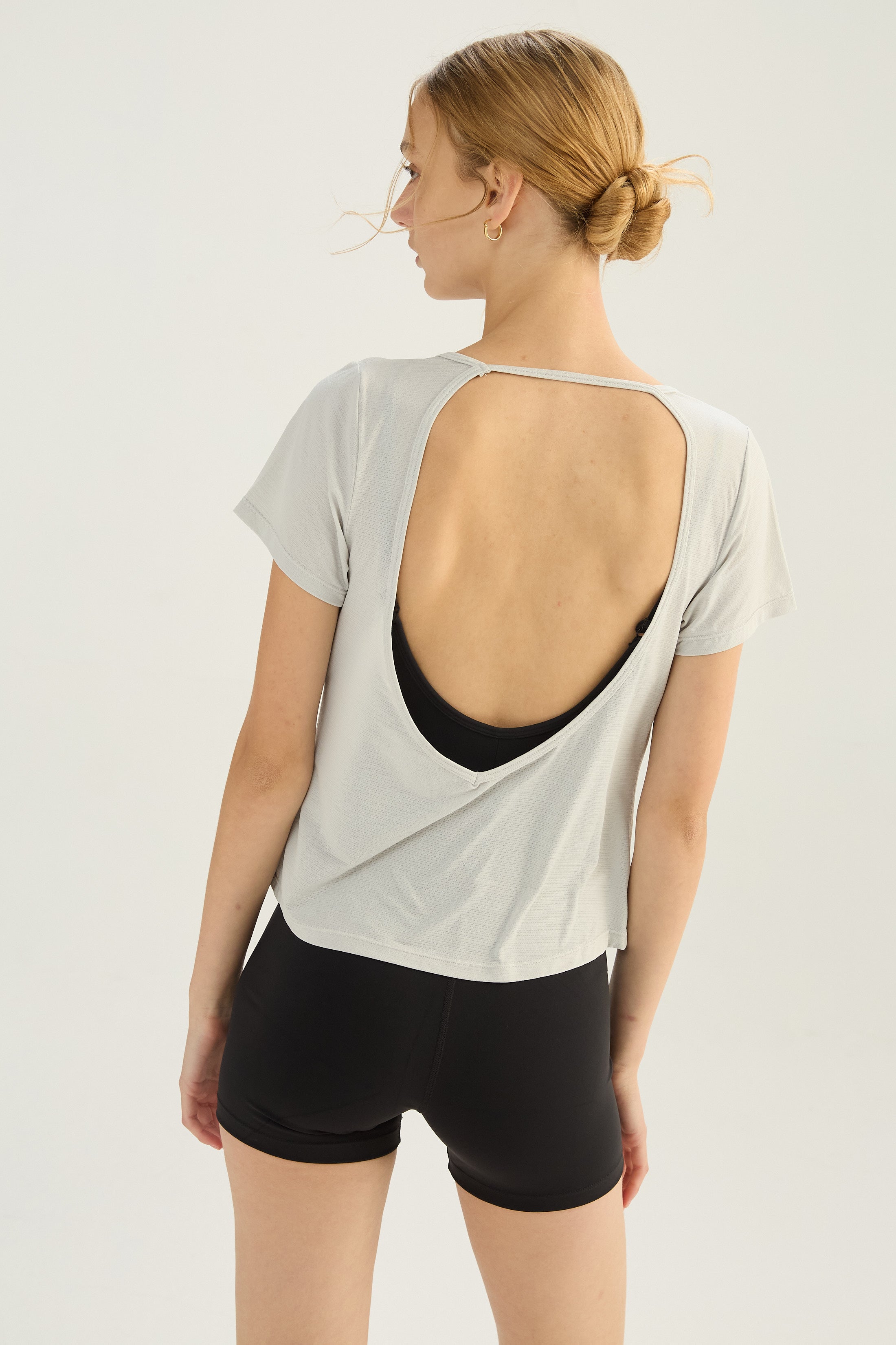 Remera X Back - Gris Plata