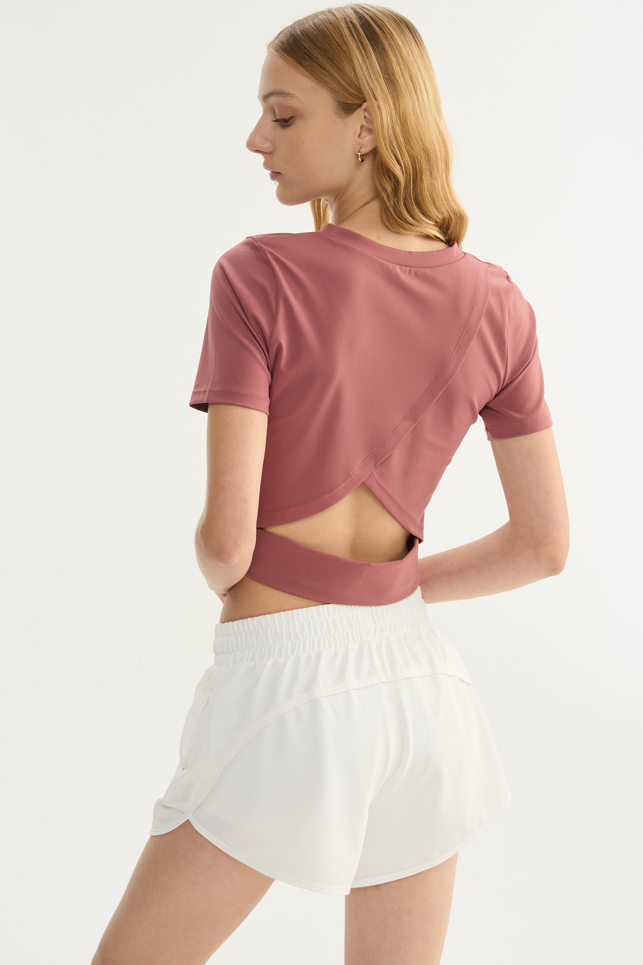 Top Manga Corta Shine - PureSkin® - Malva