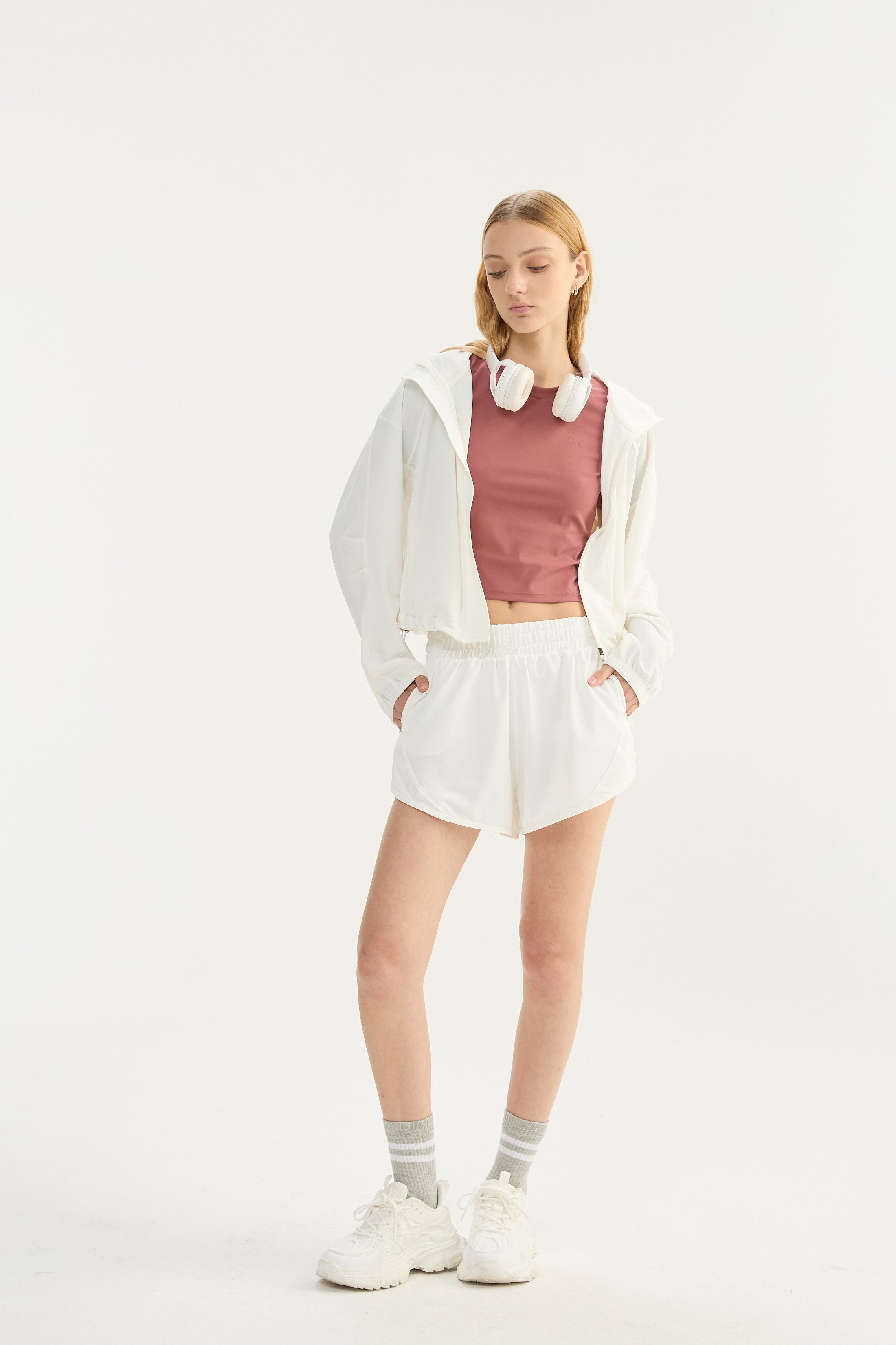 Top Manga Corta Shine - PureSkin® - Malva