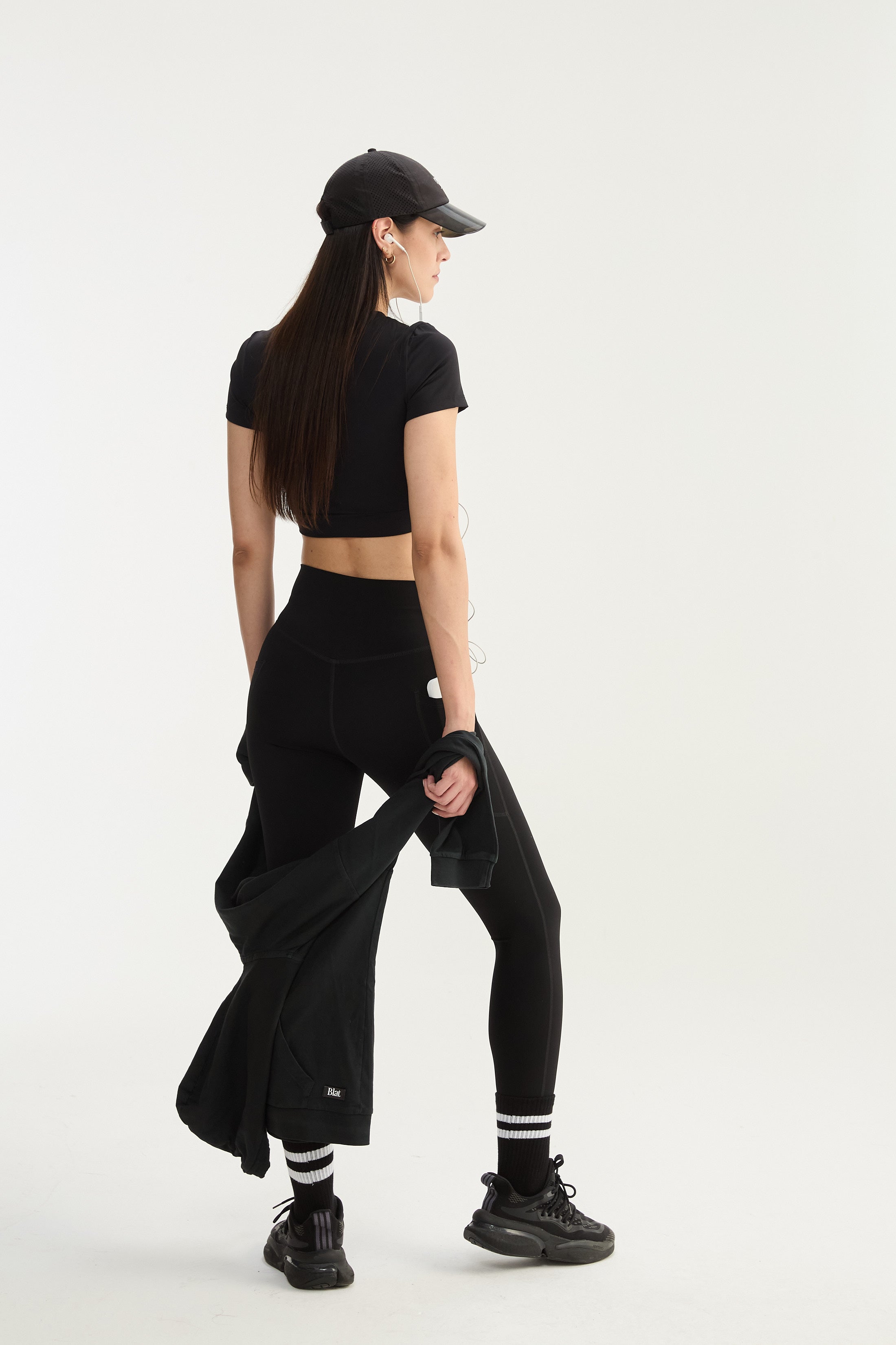 Top Manga Corta Glint - PureSkin® - Negro