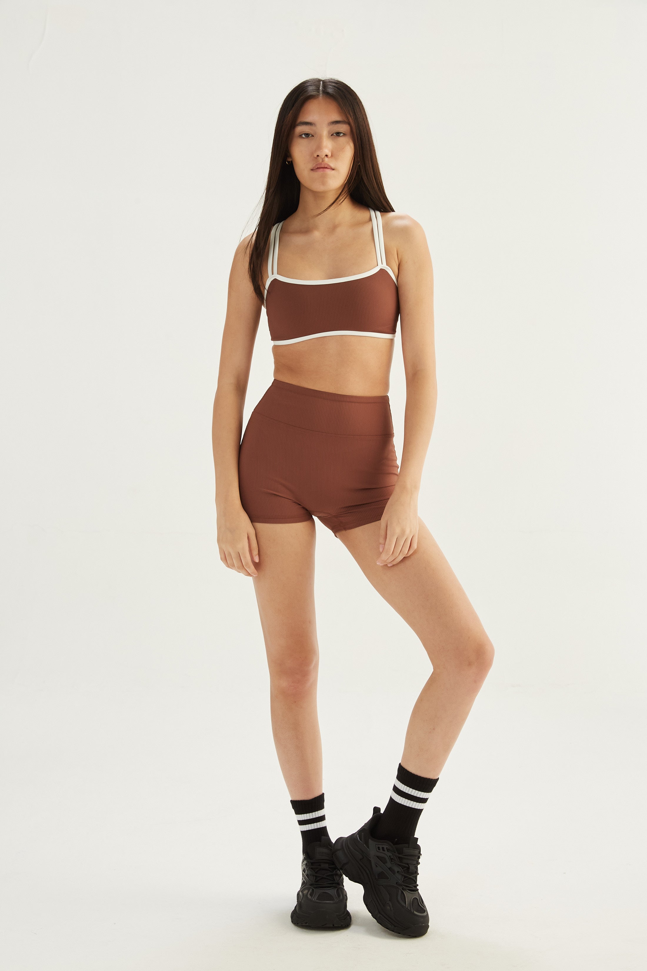 Top Active Combinado - SleekRib® - Chocolate