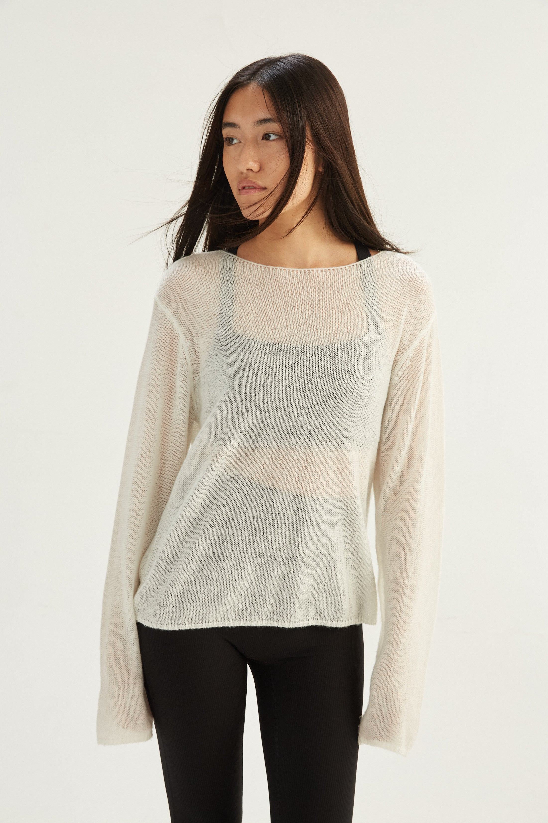 Top Armony Cruzado - SleekRib® - Negro