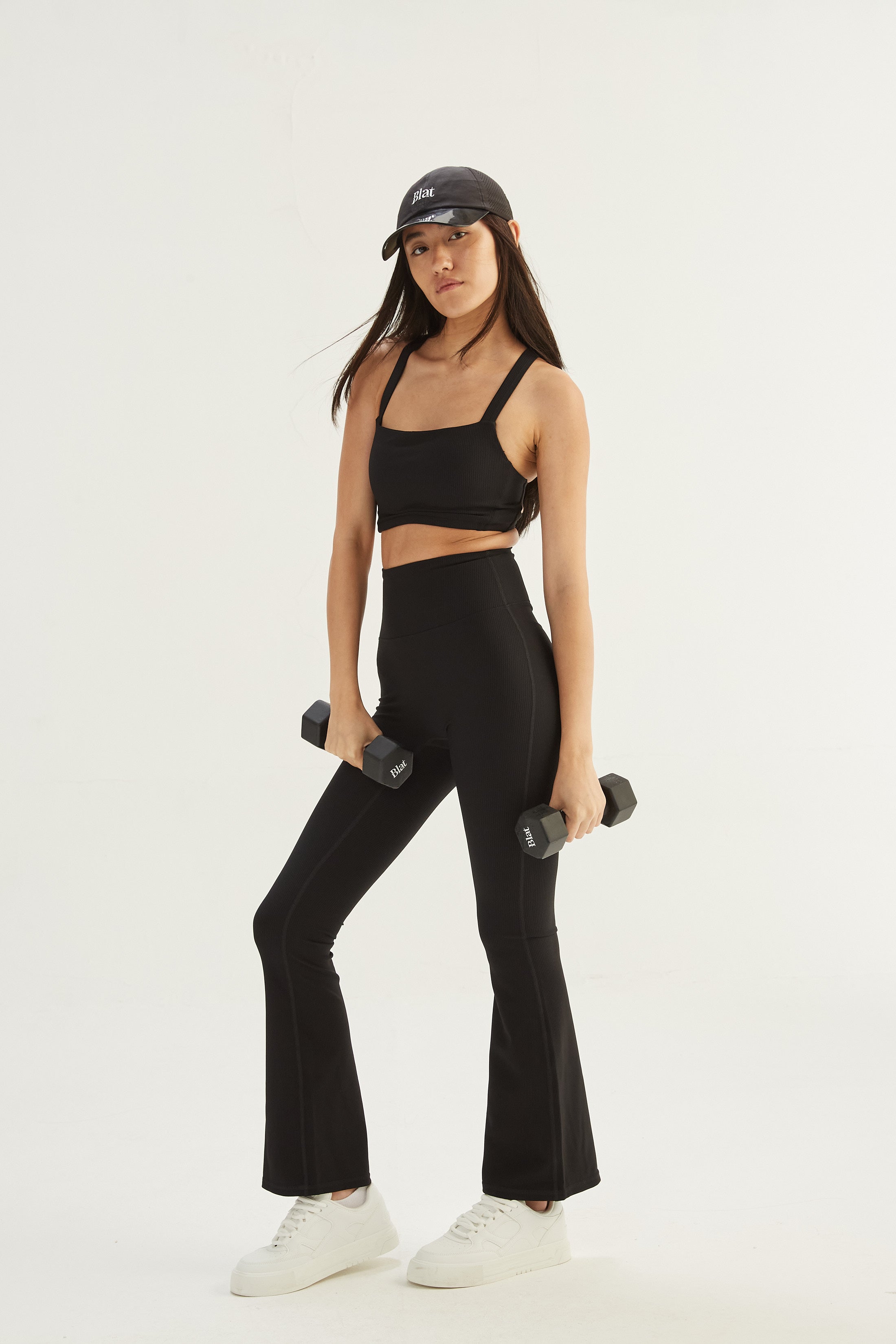 Top Armony Cruzado - SleekRib® - Negro