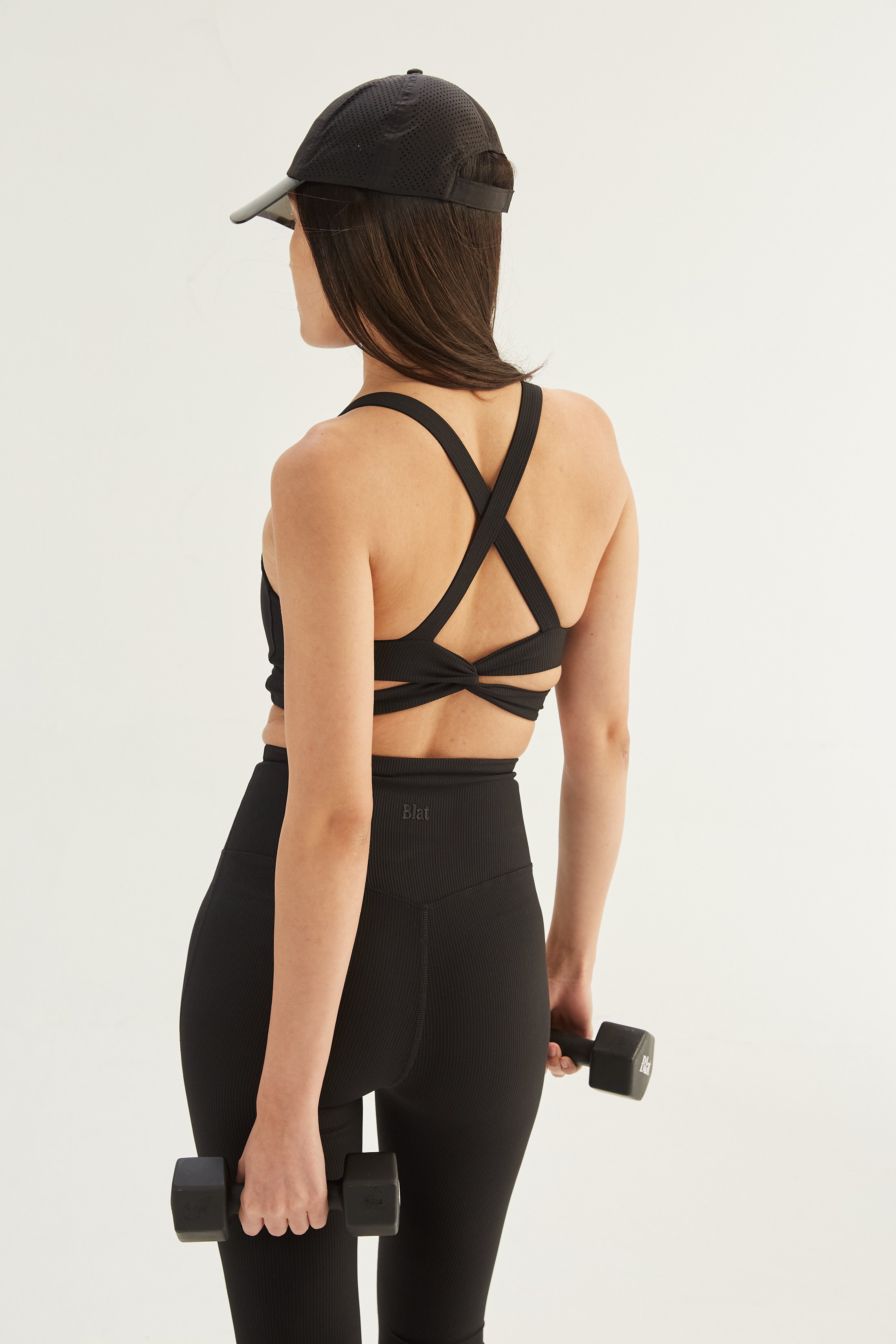 Top Armony Cruzado - SleekRib® - Negro