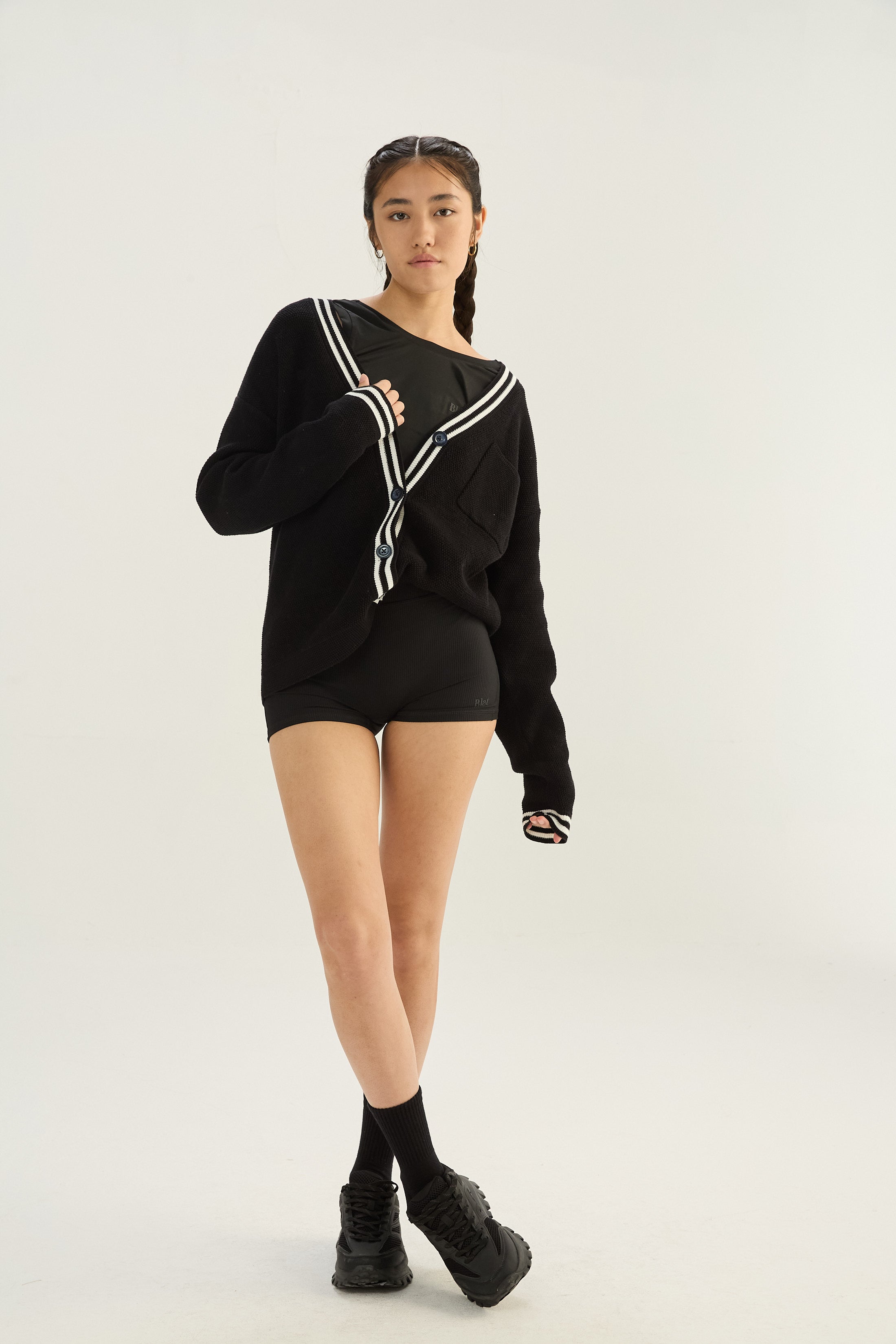 Cardigan Poise - Negro