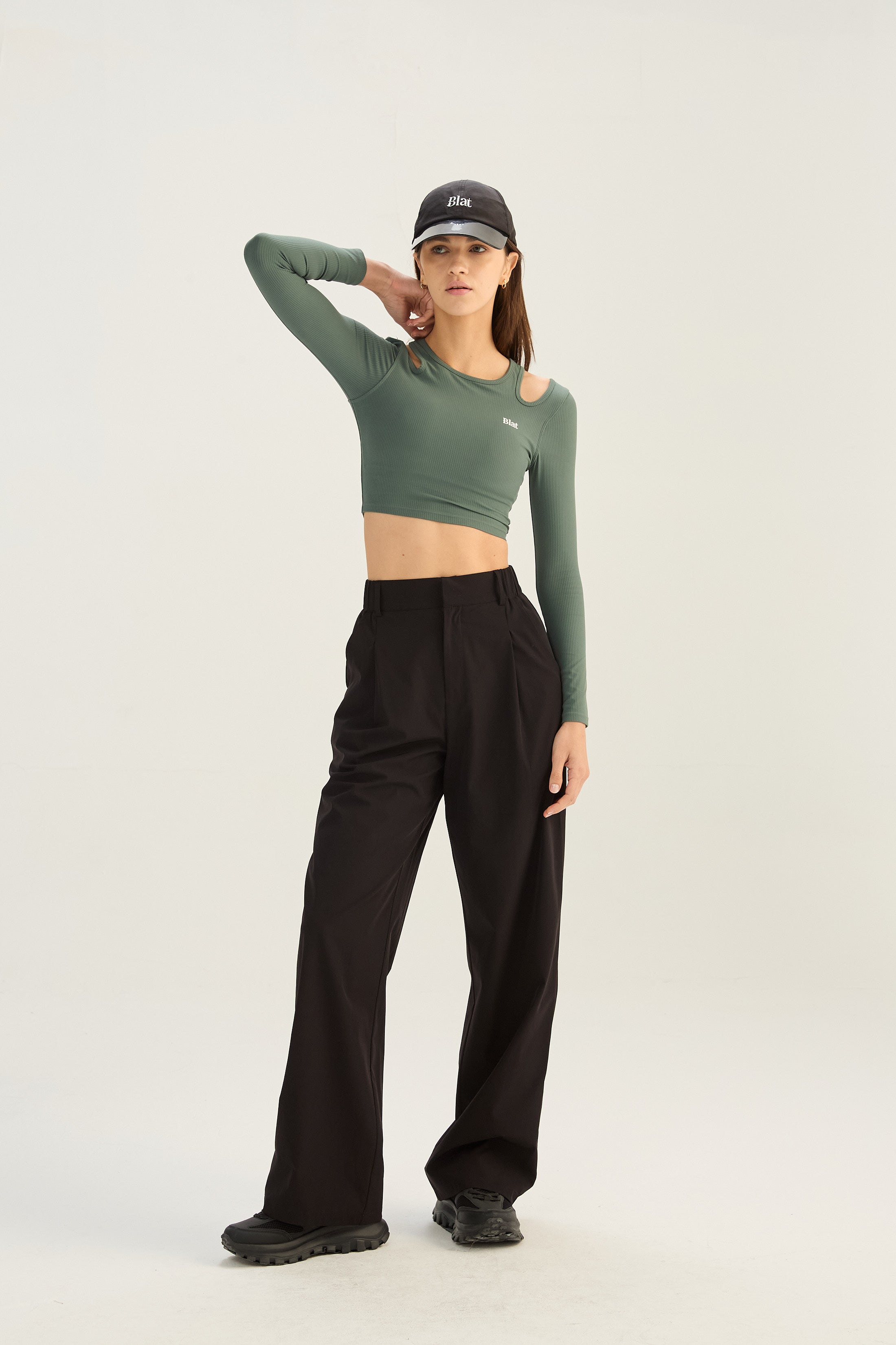 Top Manga Larga Contour - SleekRib® - Laurel