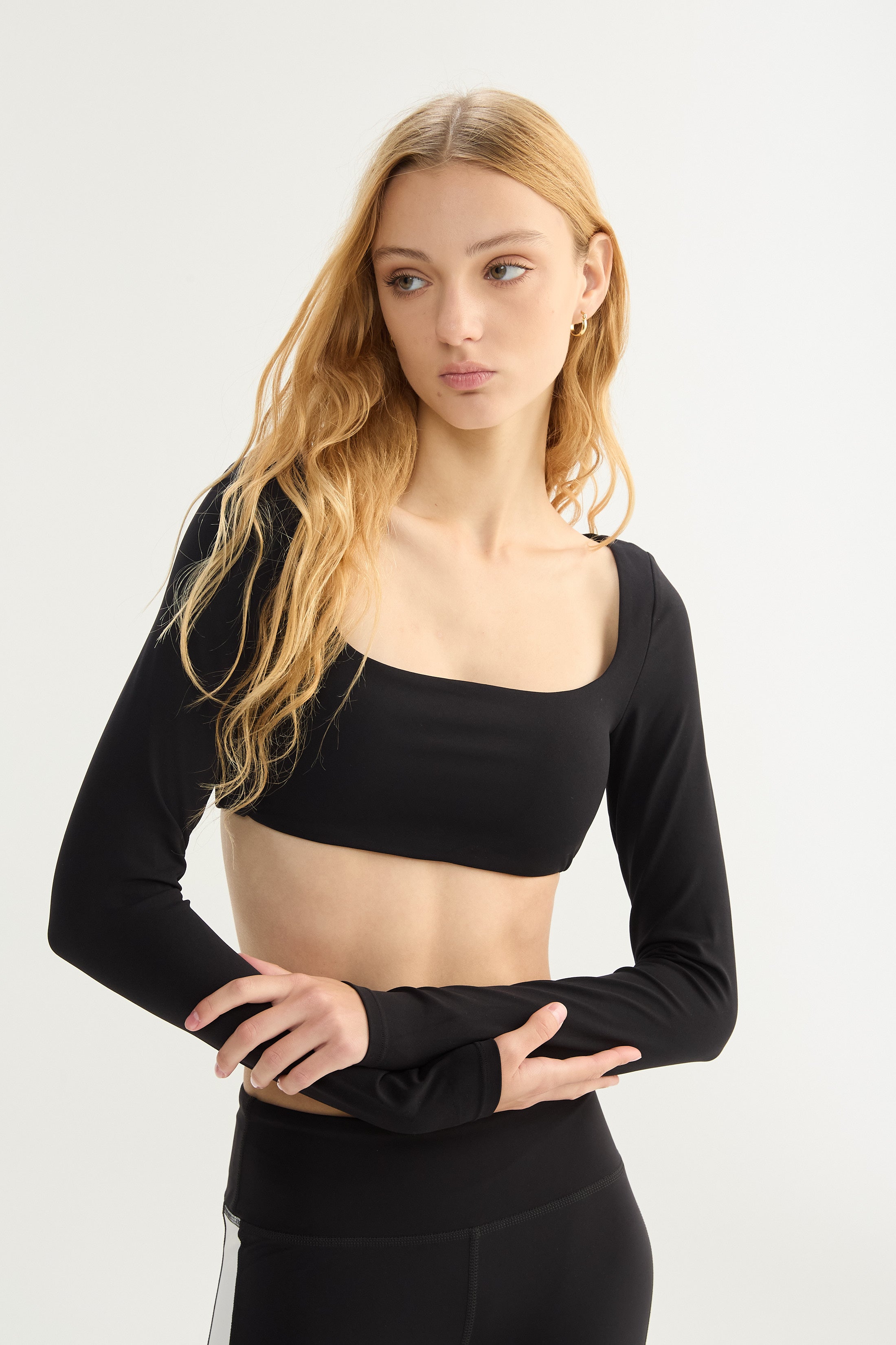 Top Manga Larga Foam - PureSkin® - Negro