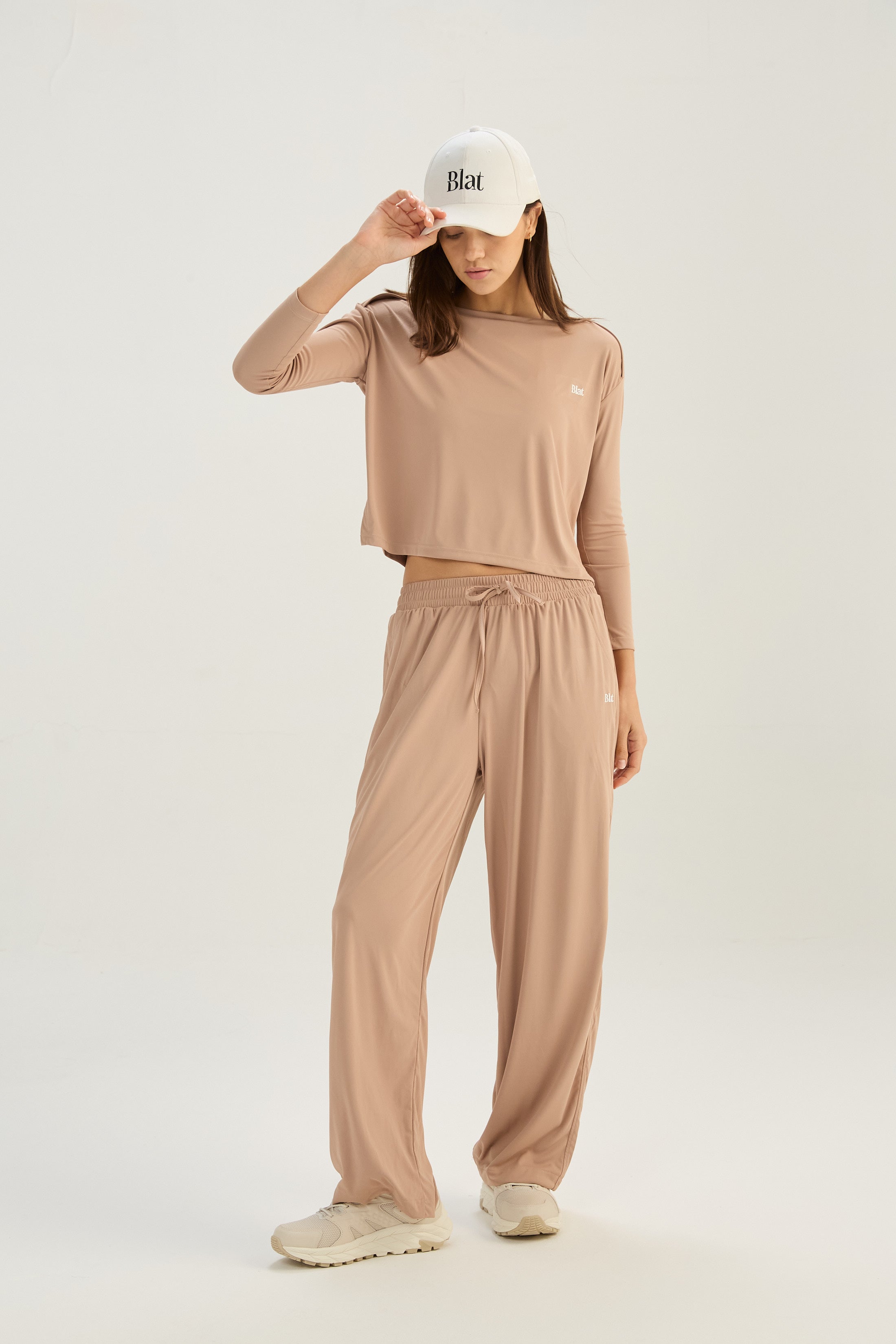 Pantalón Wide Streamline - PureSkin® - Marfil