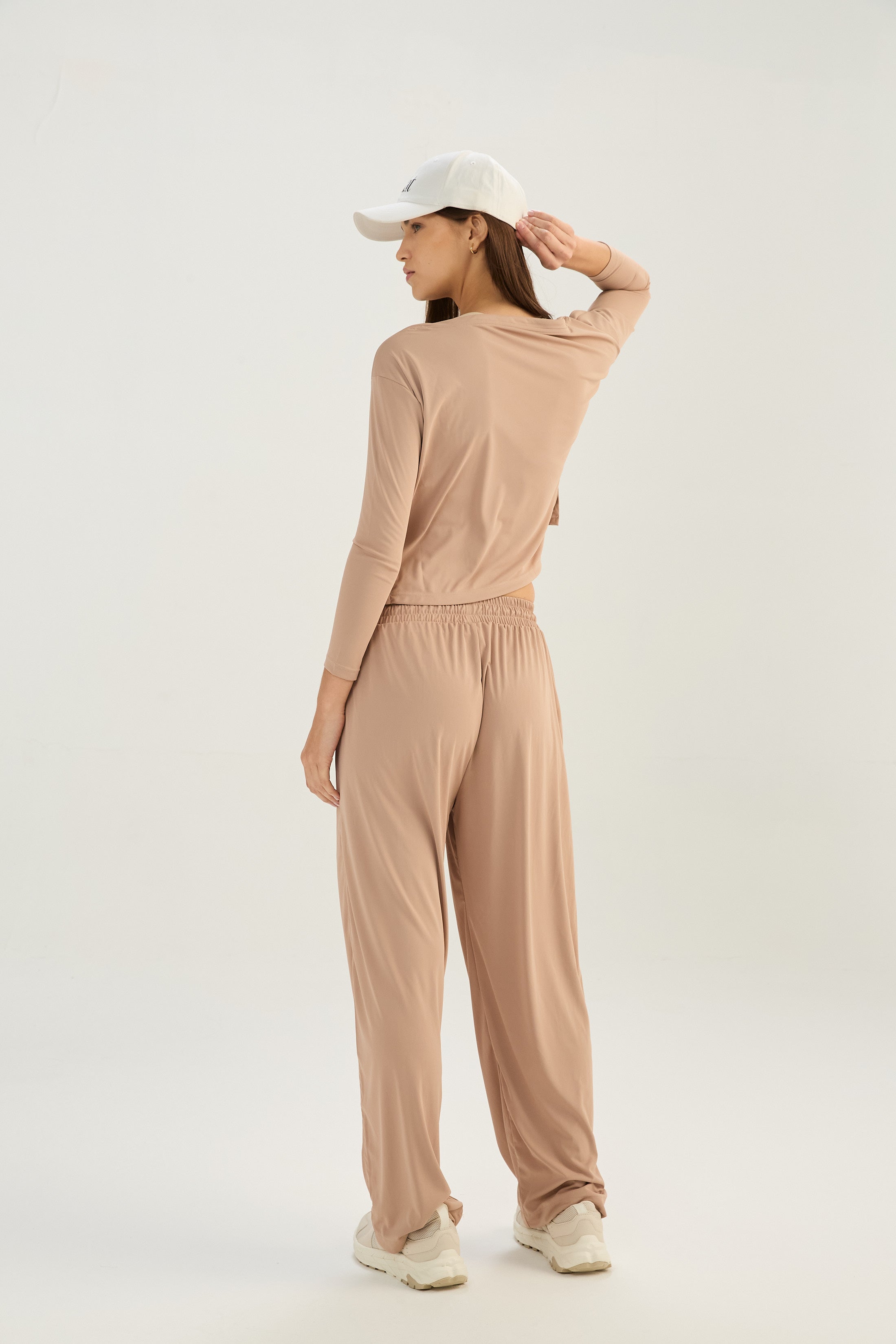 Pantalón Wide Streamline - PureSkin® - Marfil