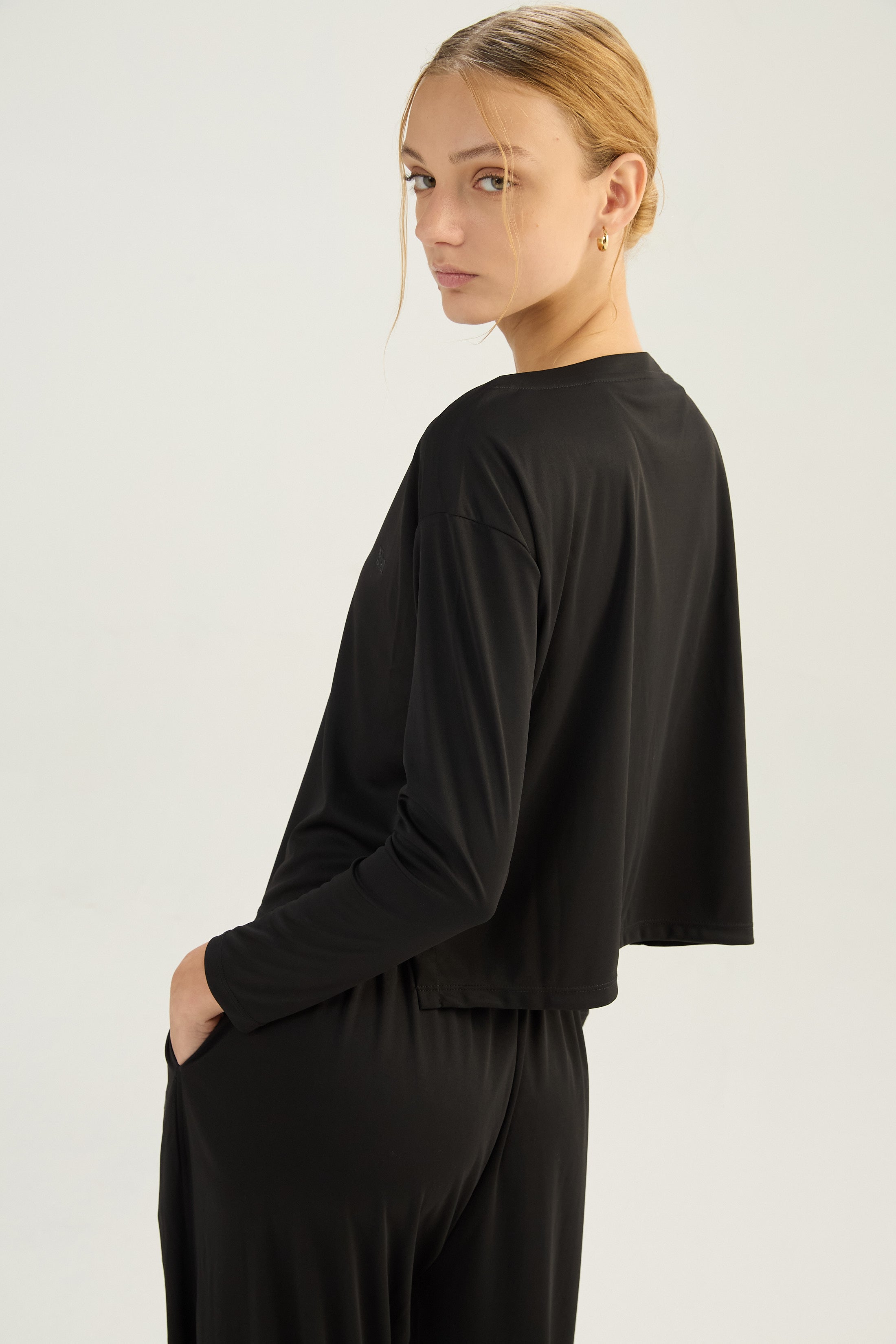 Pantalón Wide Streamline - PureSkin® - Negro