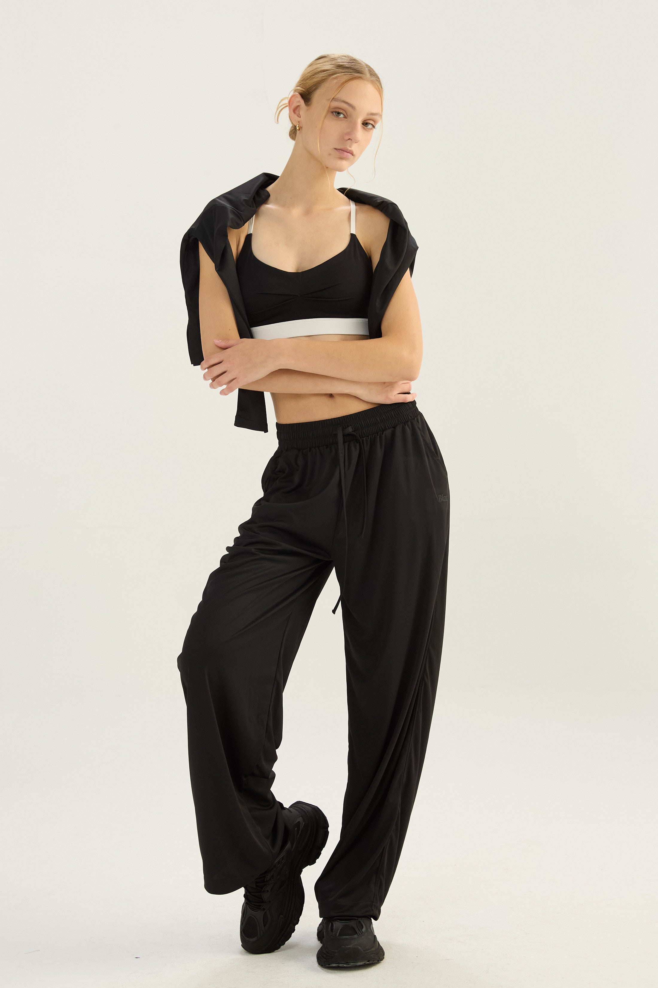 Pantalón Wide Streamline - PureSkin® - Negro
