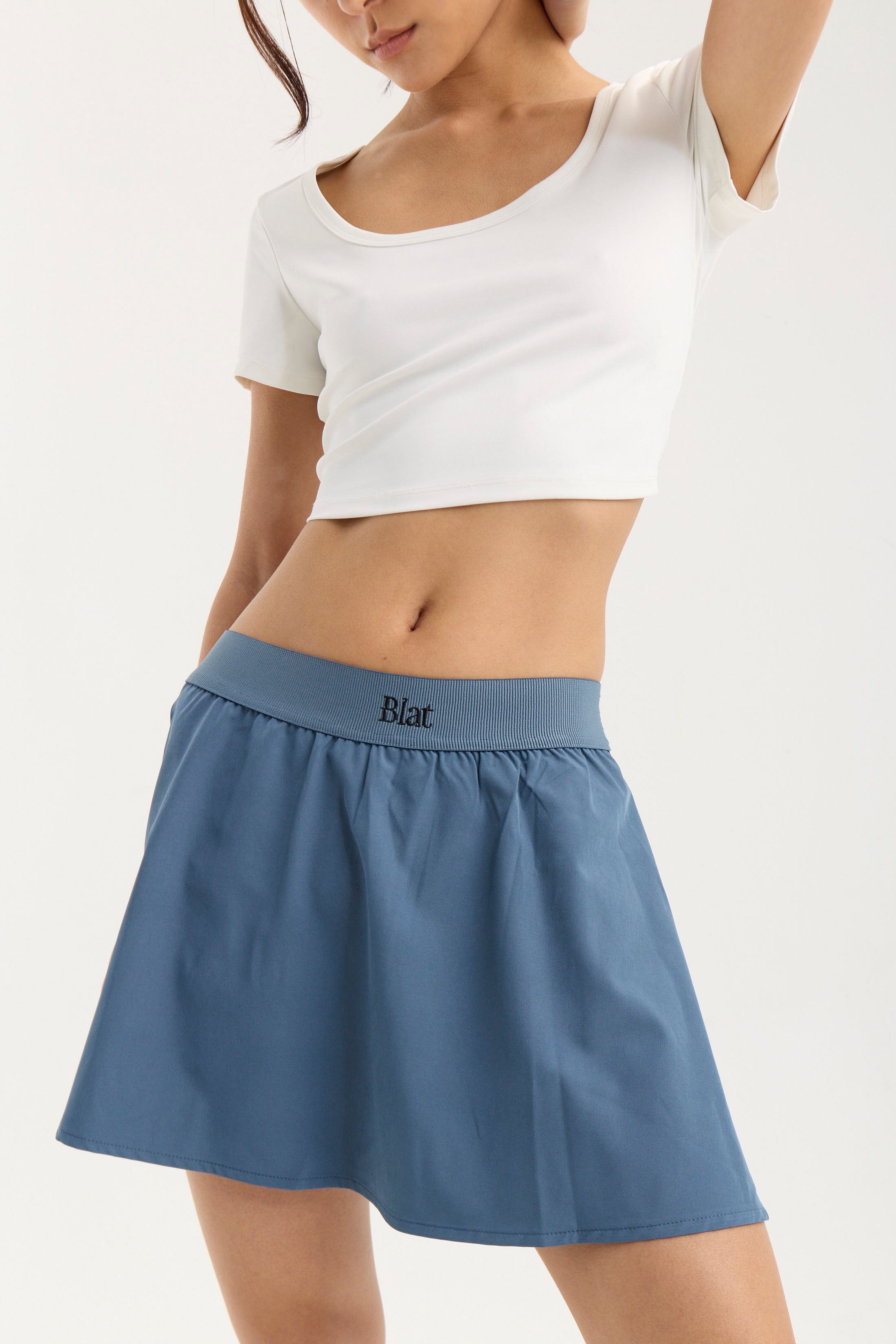 Pollera Cyclone Combinado - TechKnit® - Azul Petroleo