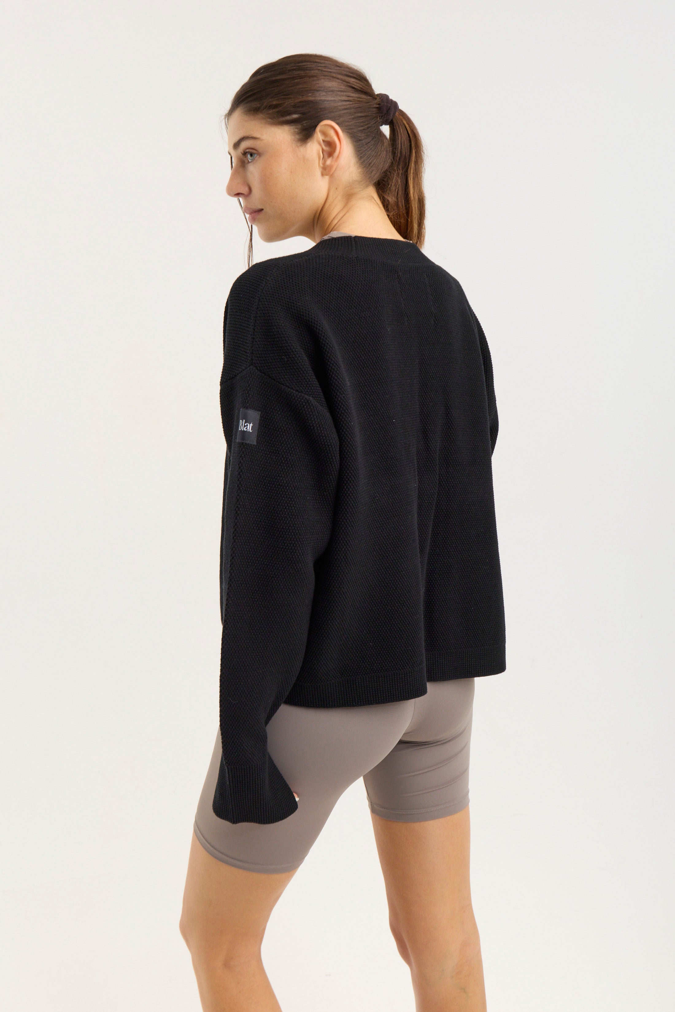 Cardigan Poise N - Negro