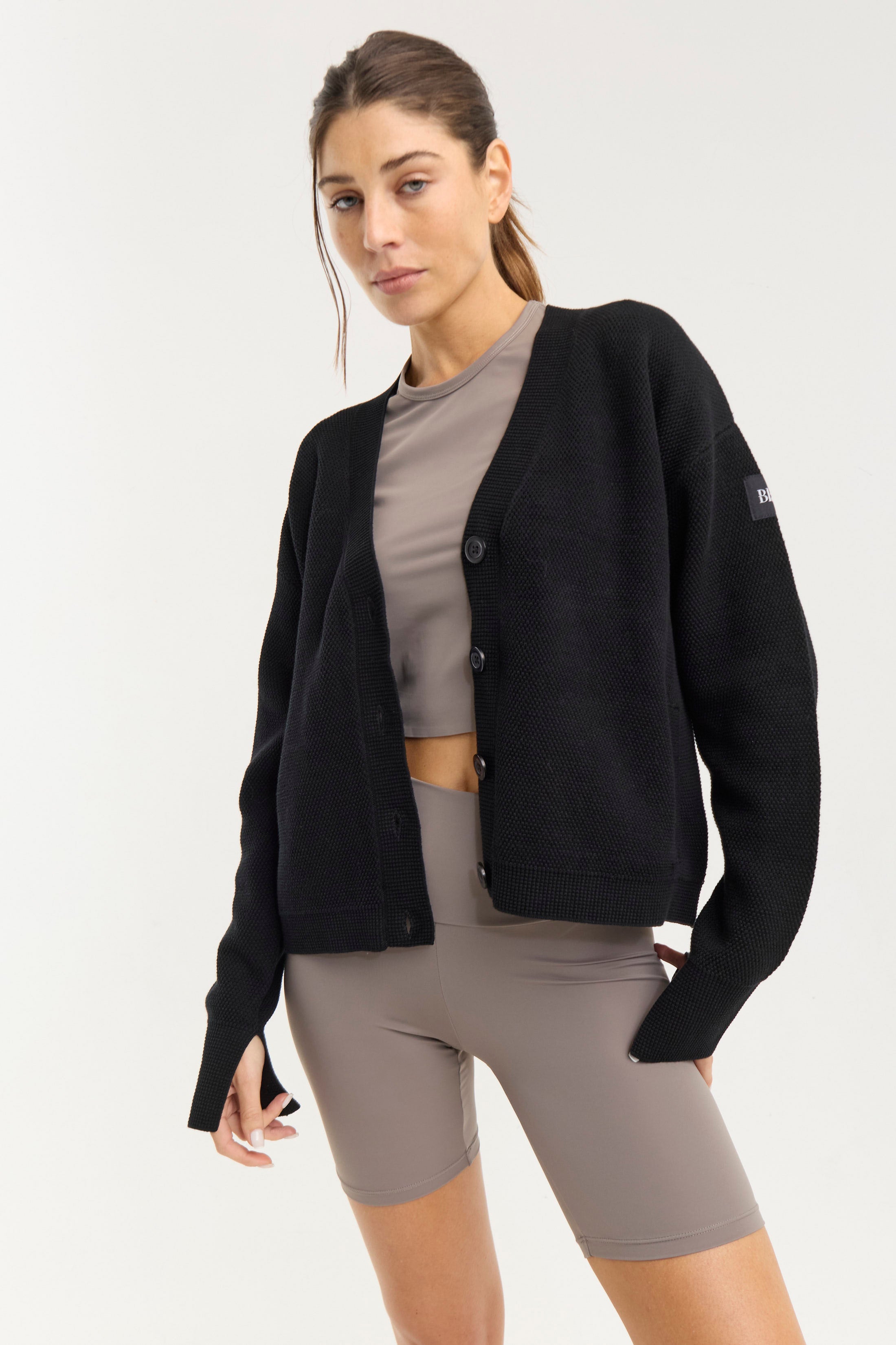 Cardigan Poise N - Negro