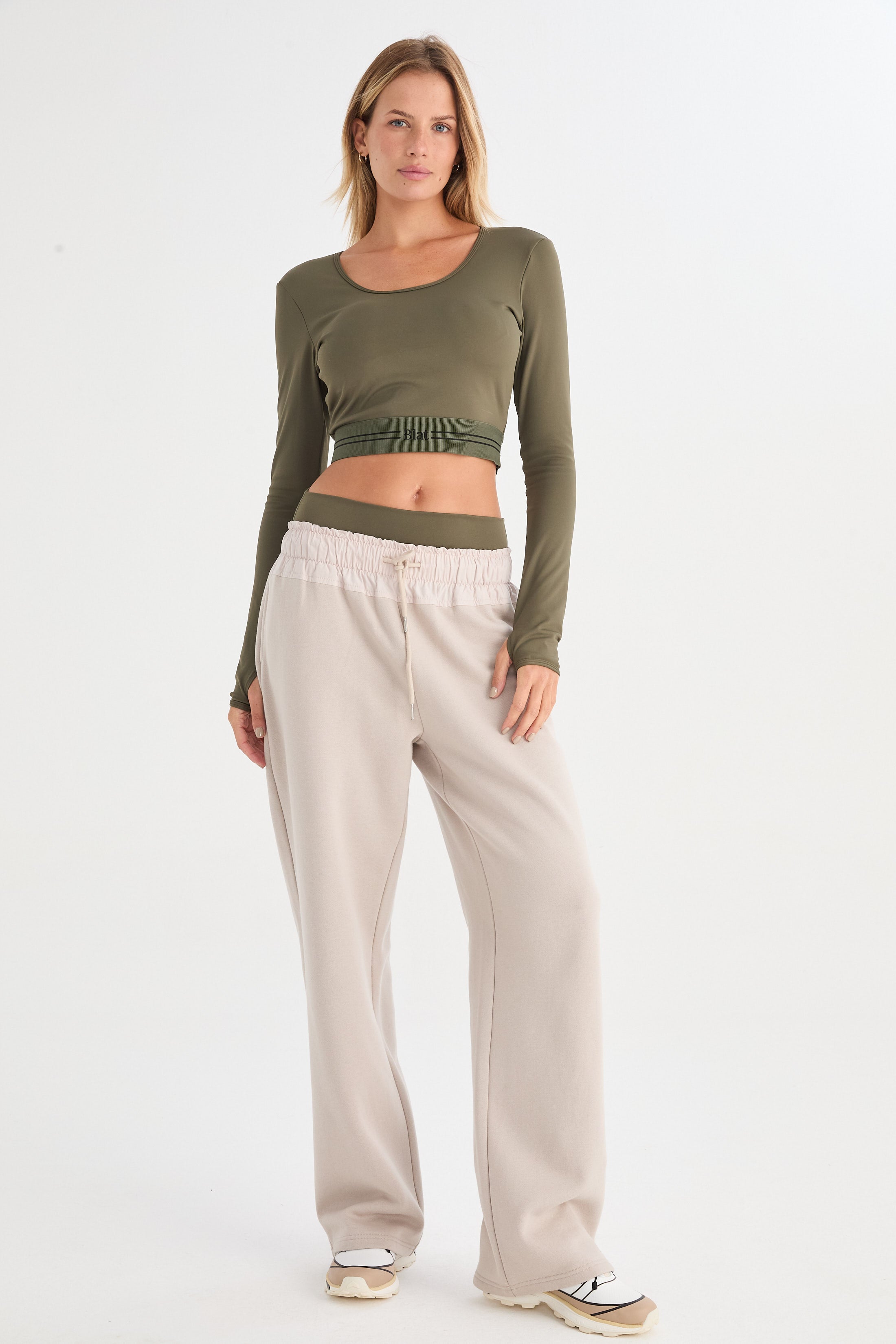Top Manga Larga Savia - PureSkin® - Militar