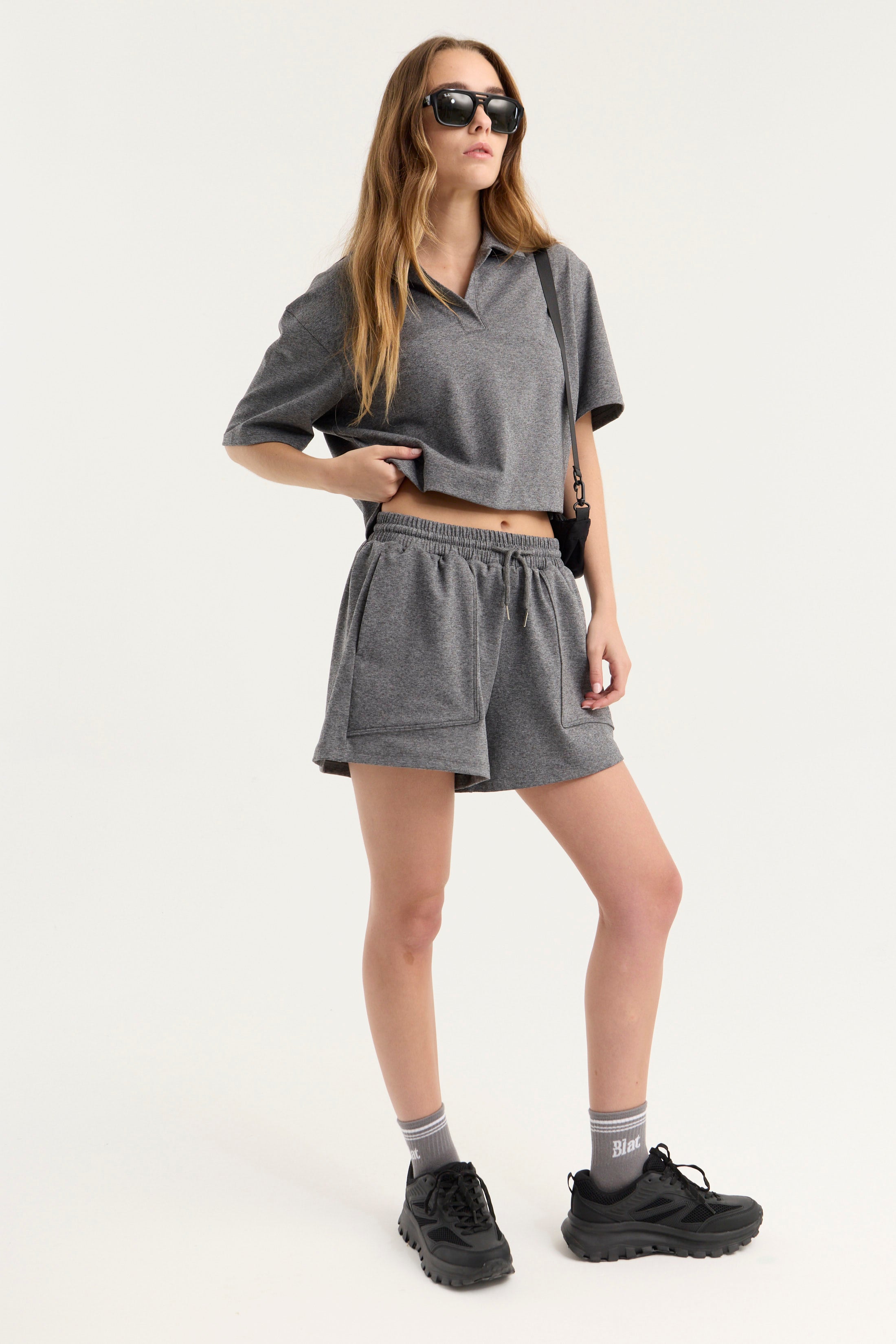 Chomba Crop Bolt - TechKnit® - Negro