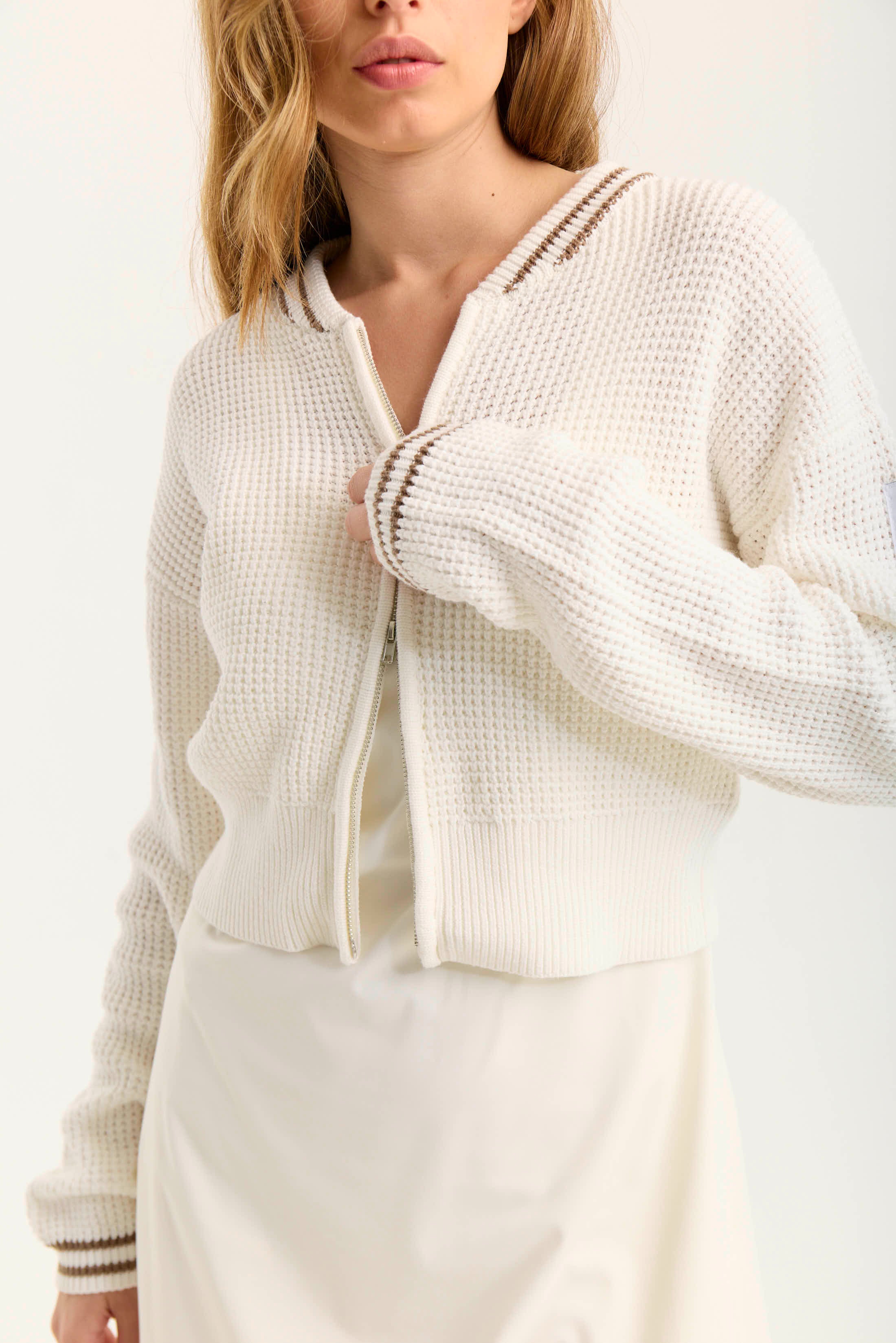Campera Poise N - Blanco
