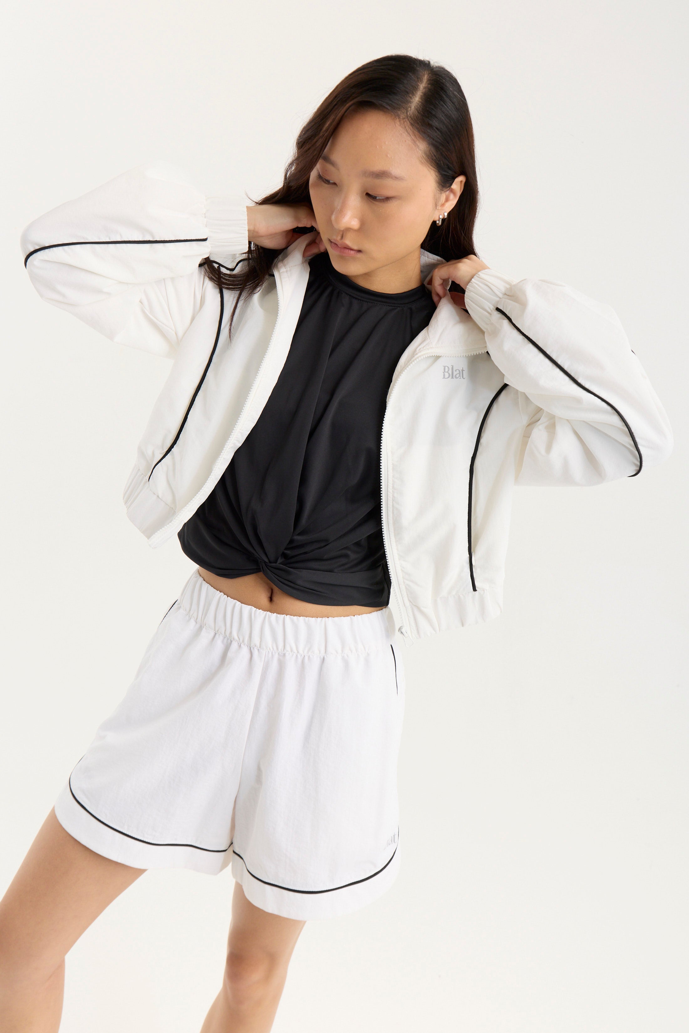 Campera Arbor Combinado - TechKnit® - Blanco