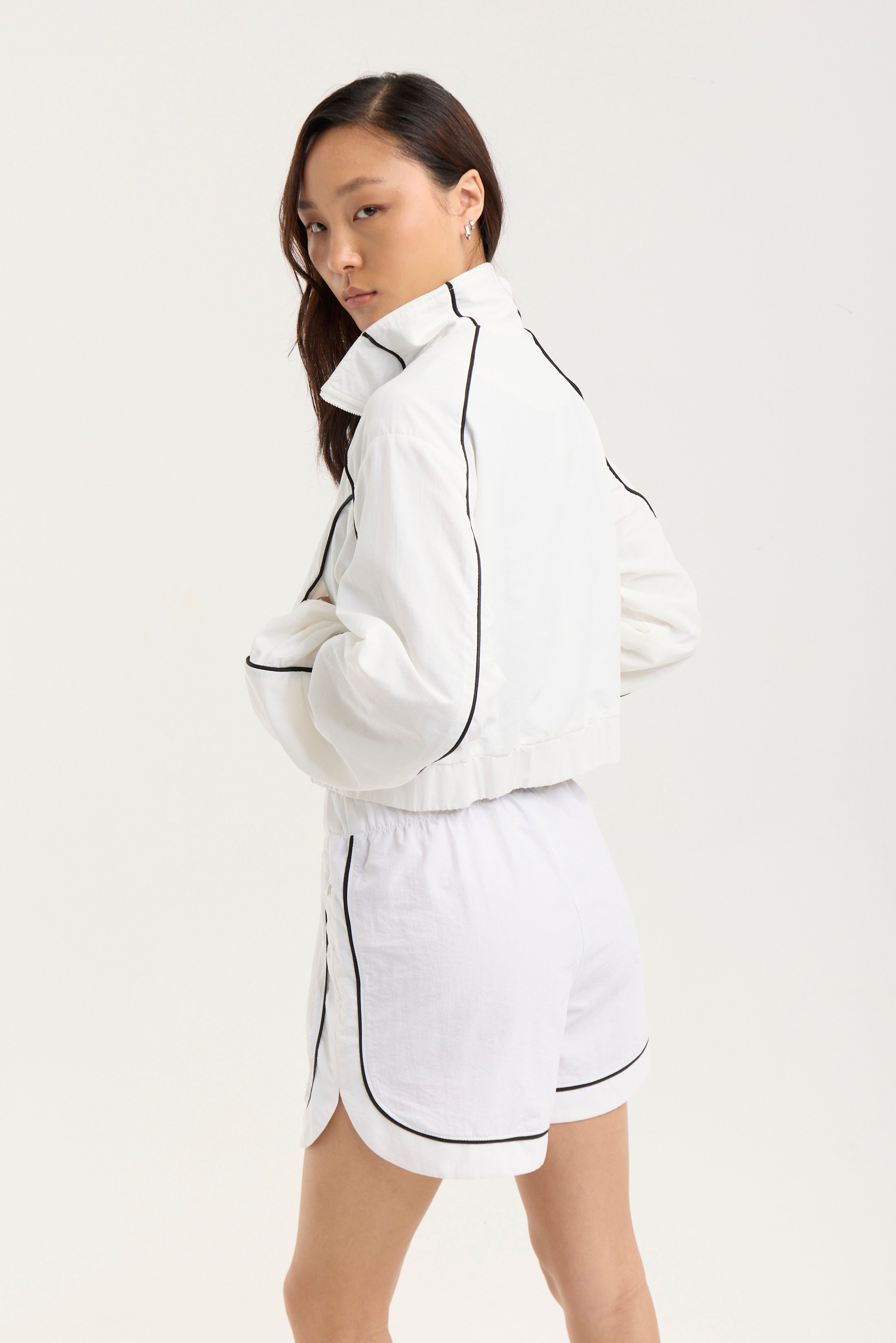 Campera Arbor Combinado - TechKnit® - Blanco