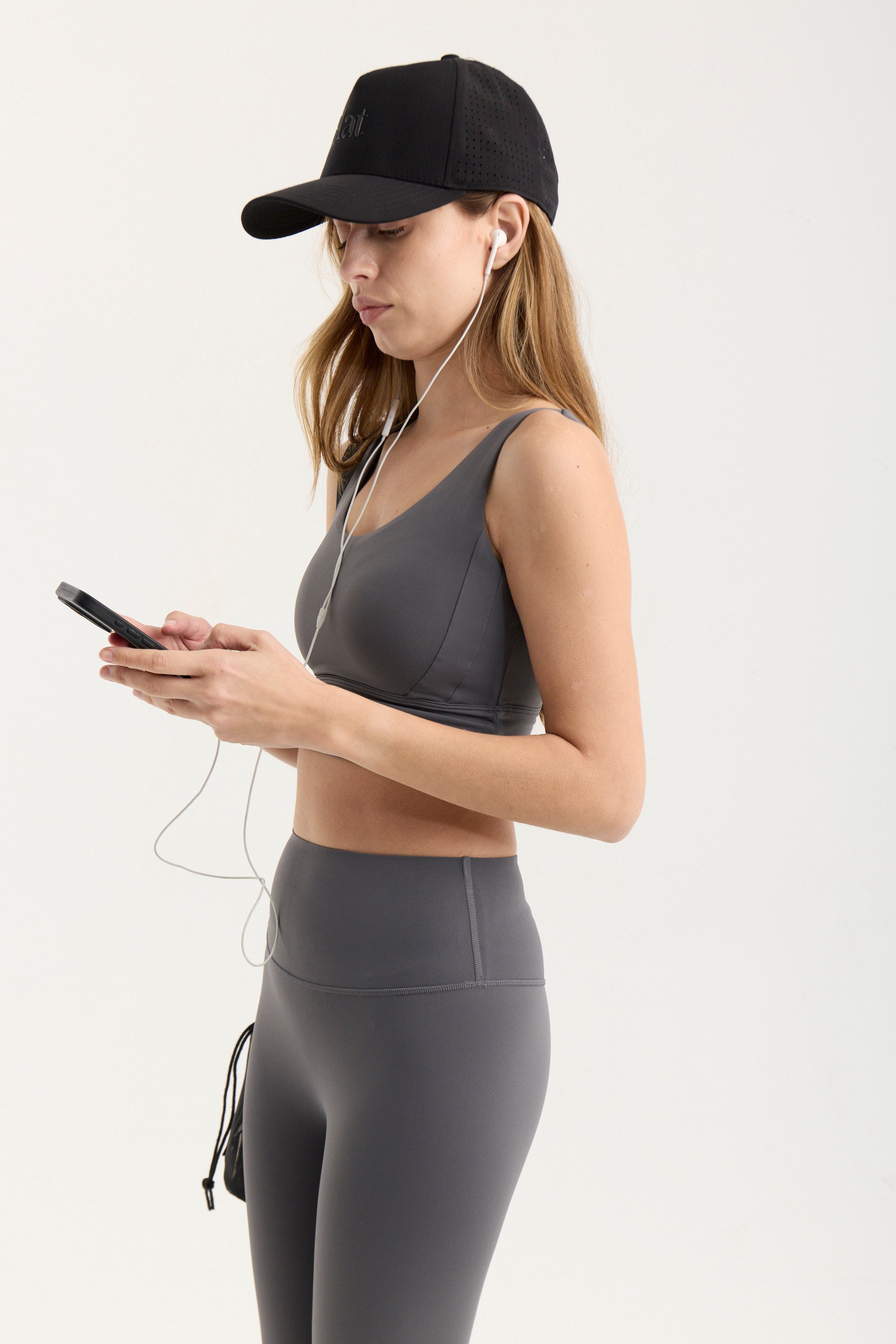 Set Top y Calza Tidal - PureSkin® - Gris Oscuro