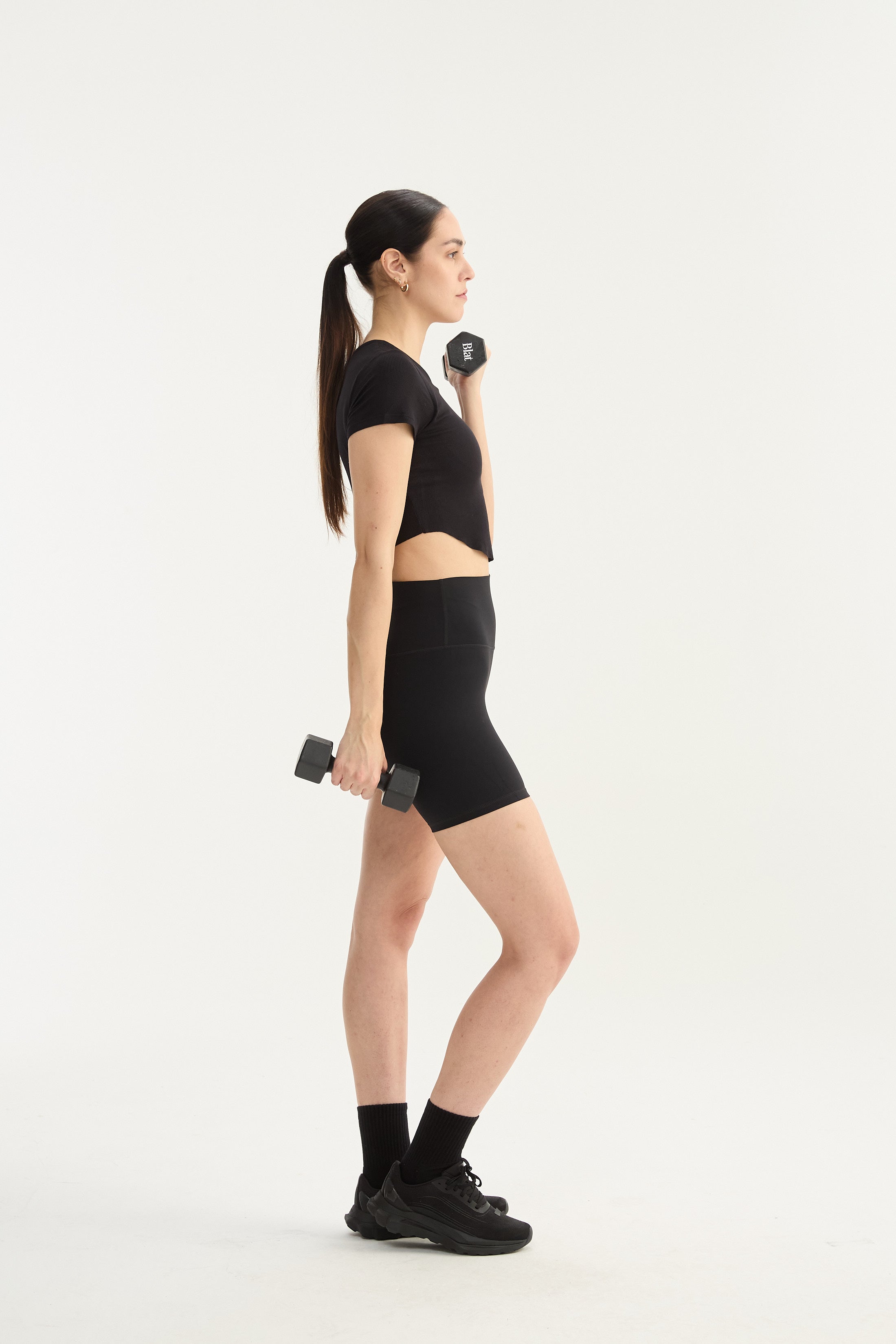 Remera Manga Corta Edge - Negro