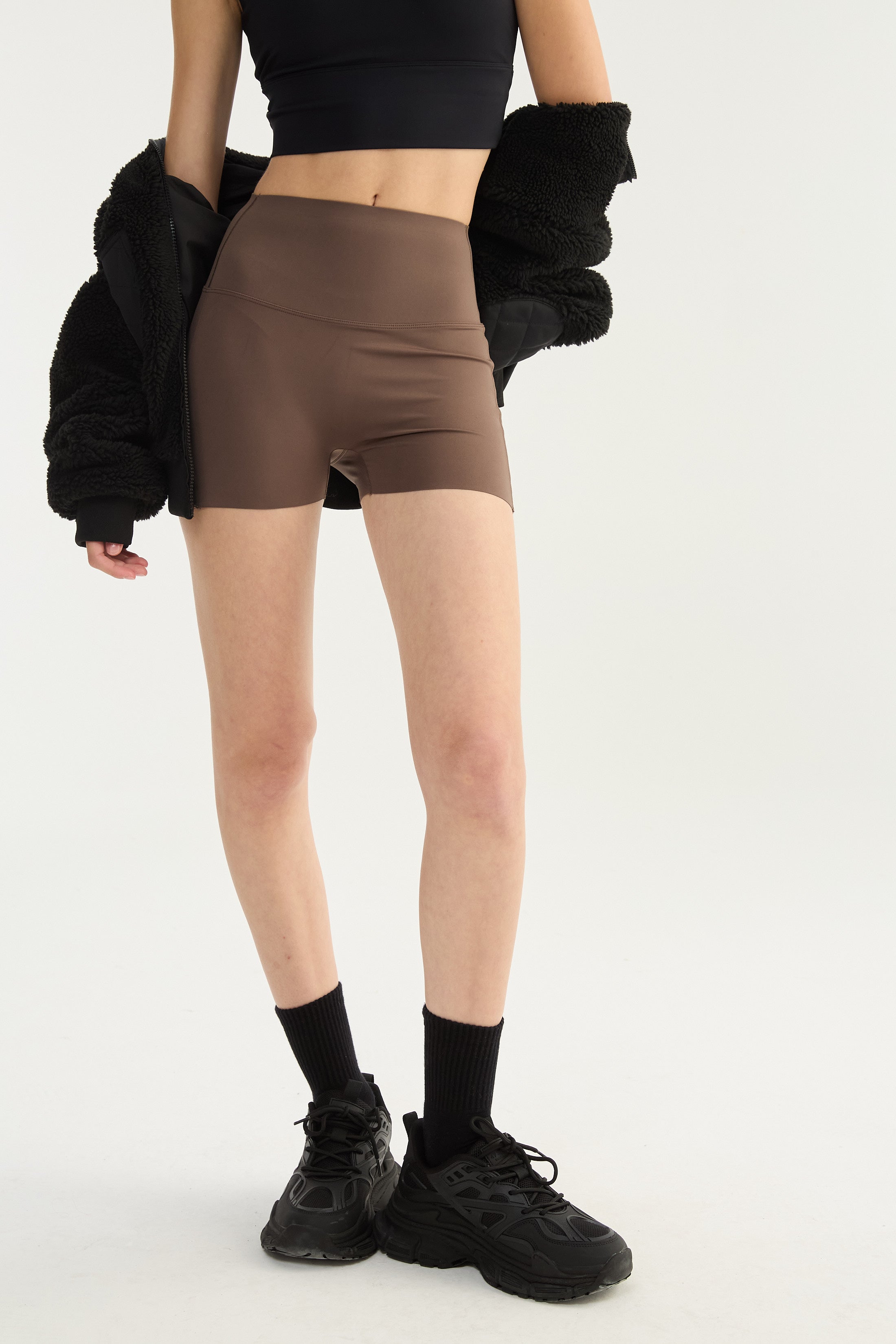 Biker Corta Zenith - PureSkin® - Chocolate