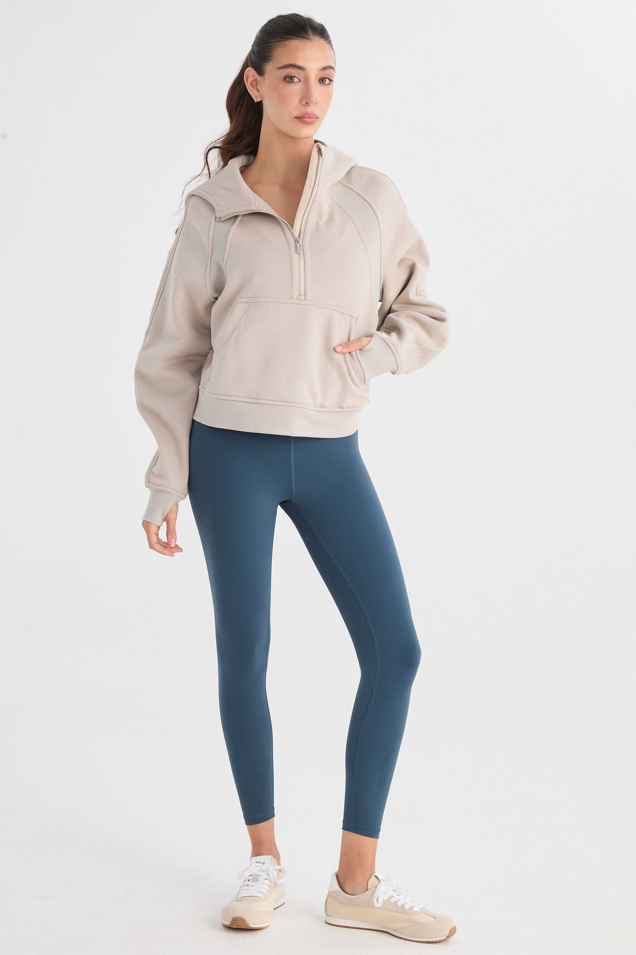 Hoodie Runae - TechKnit® - Visón