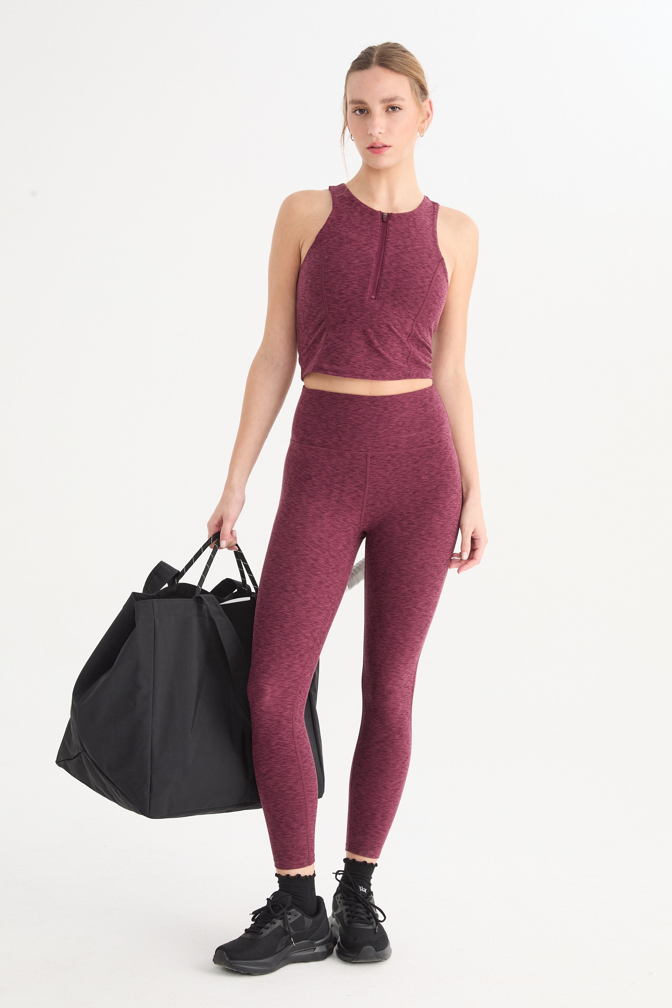 Top con Cierre Nahla - Compressive® - Rouge