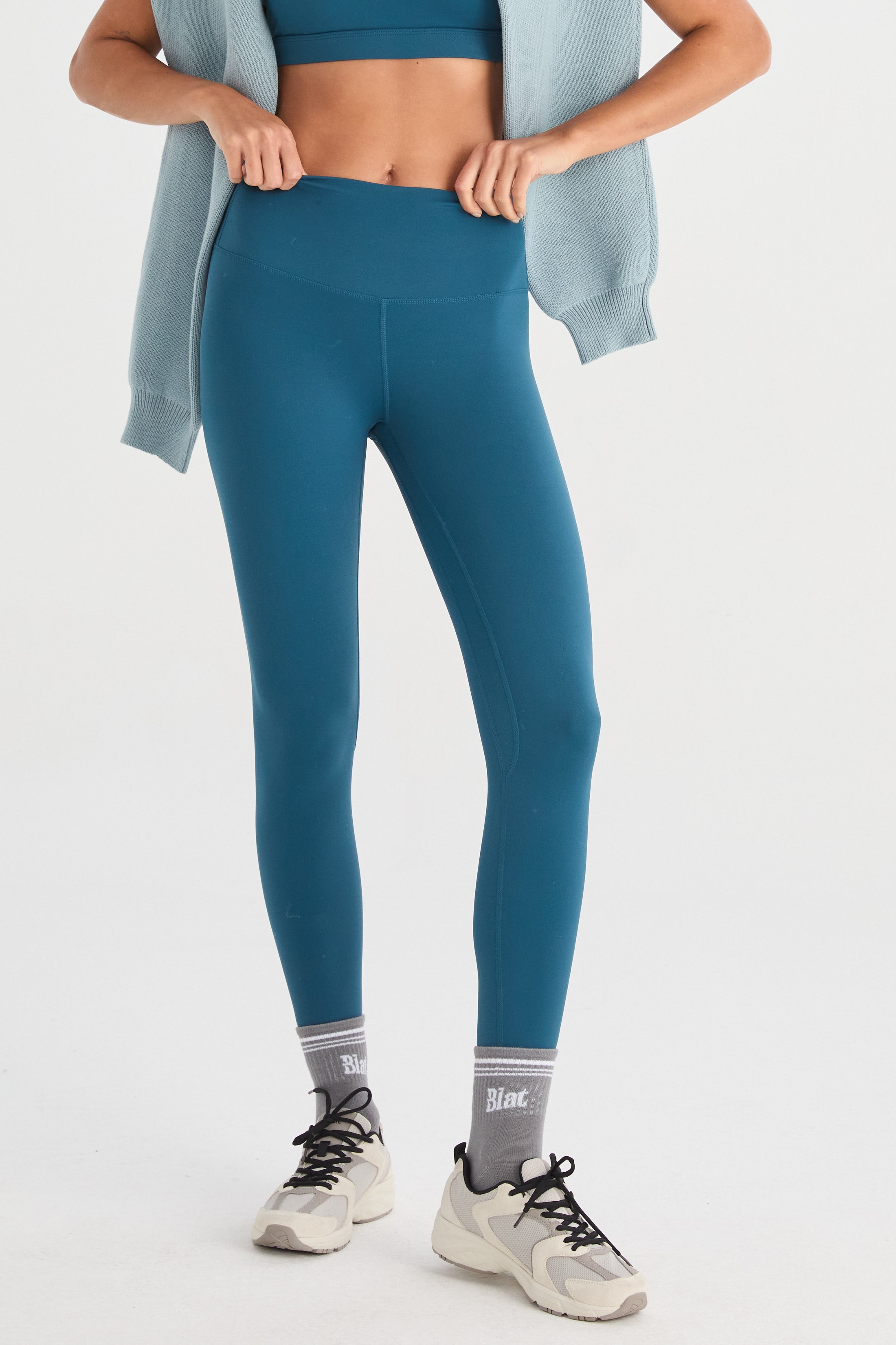 Calza Grid - PureSkin® - Azul Vibrante