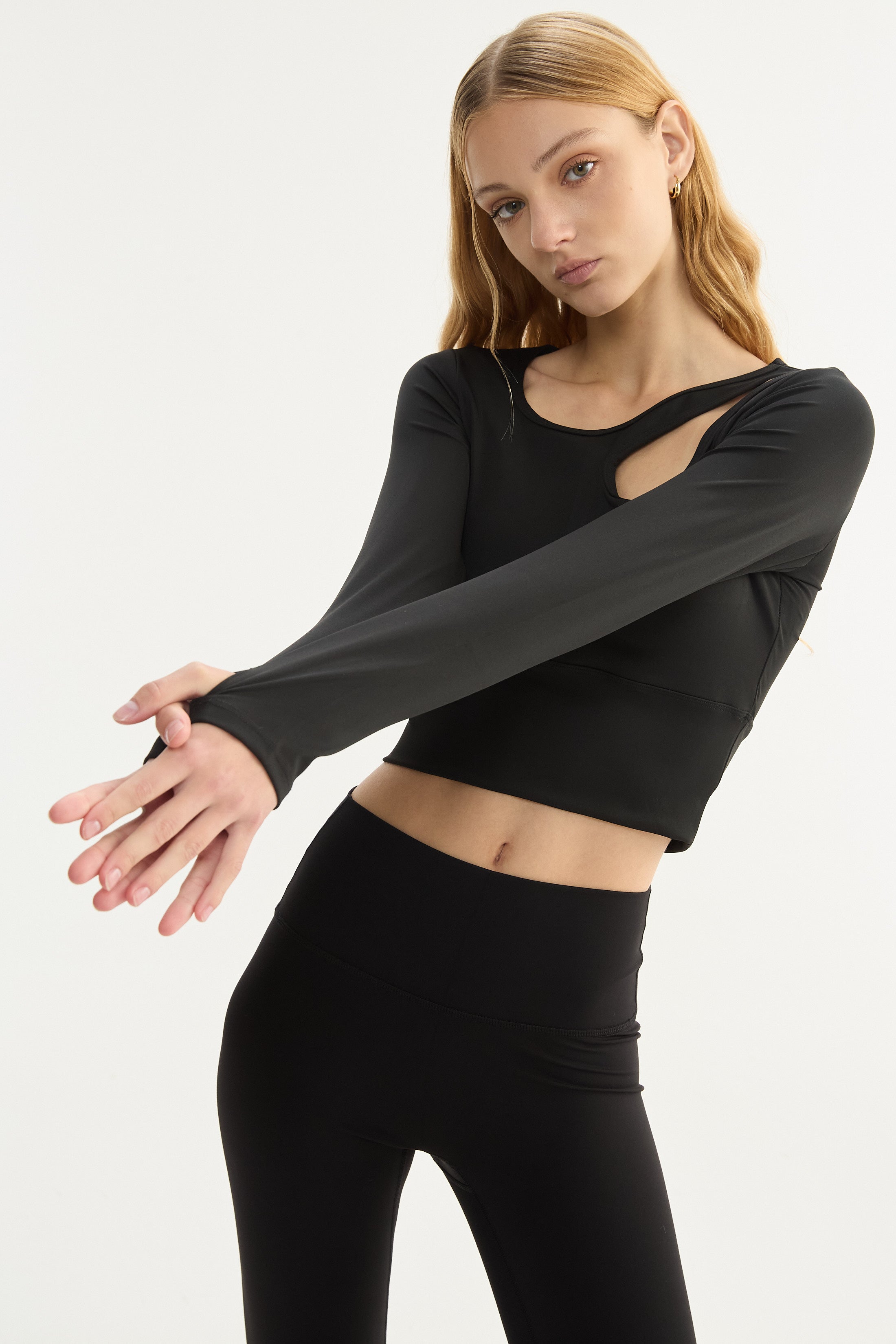 Top Manga Larga Eclipse - PureSkin® - Negro