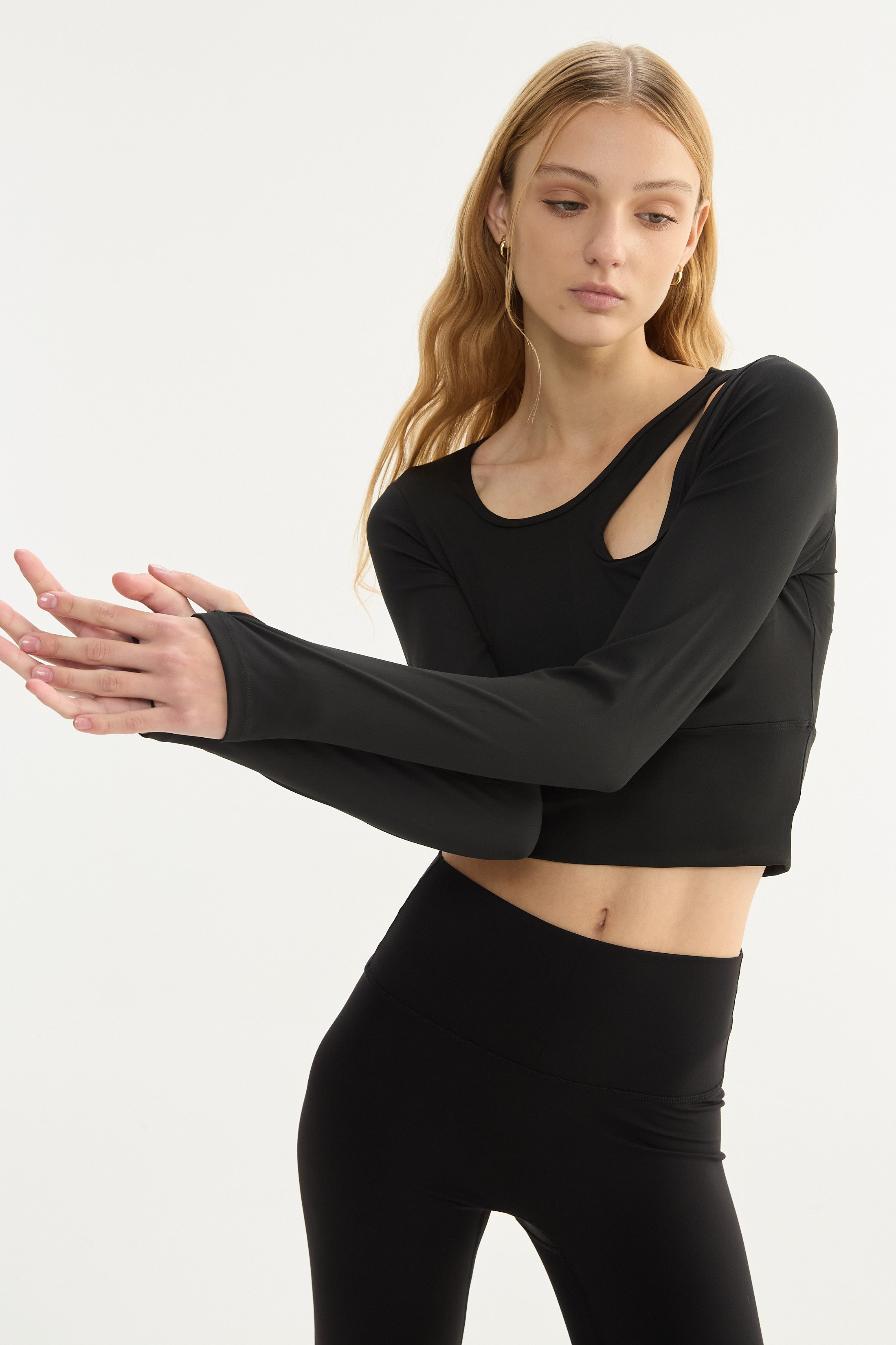 Top Manga Larga Eclipse - PureSkin® - Negro