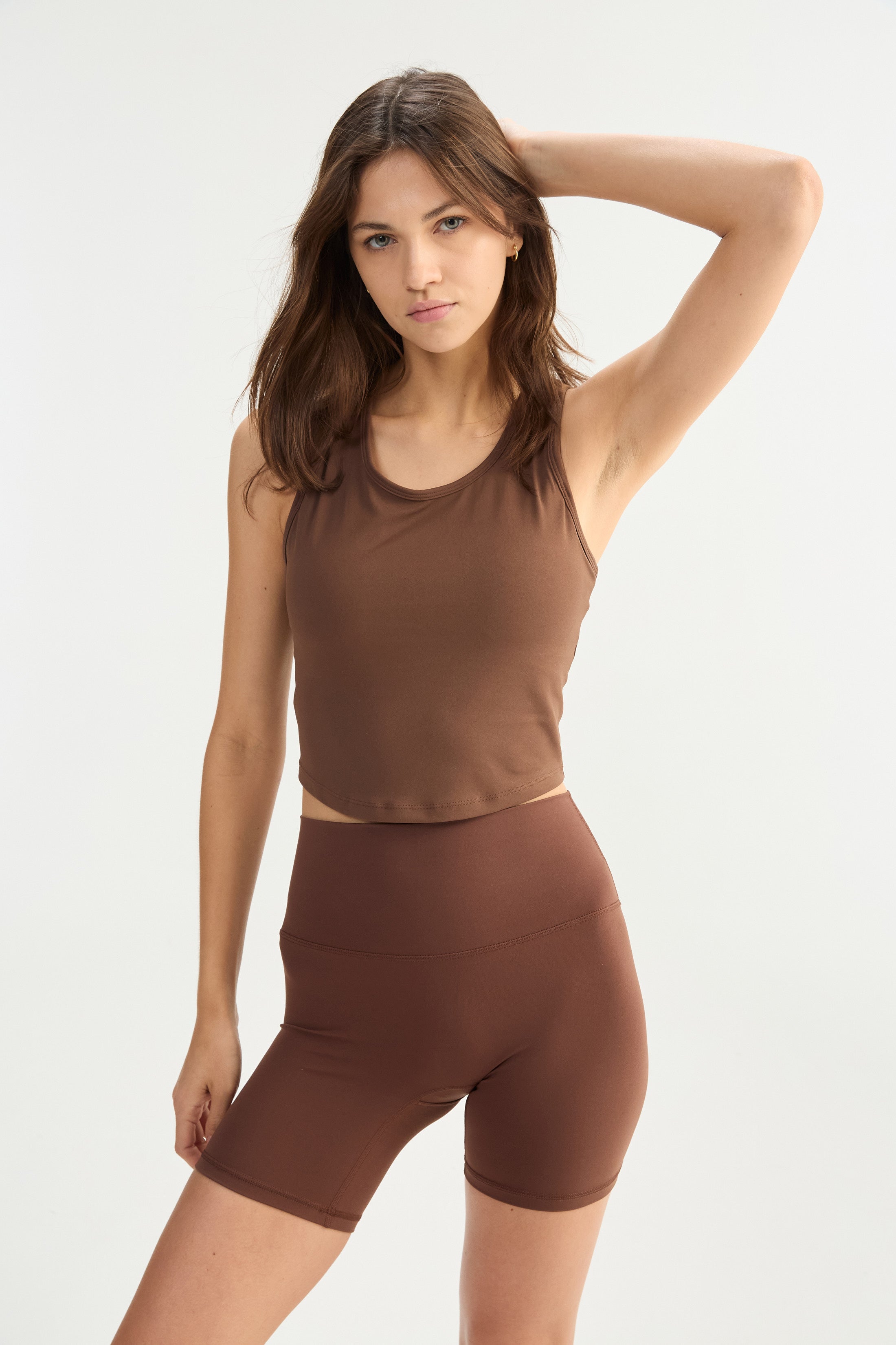 Remera Sin Mangas Gravity - PureSkin® - Chocolate