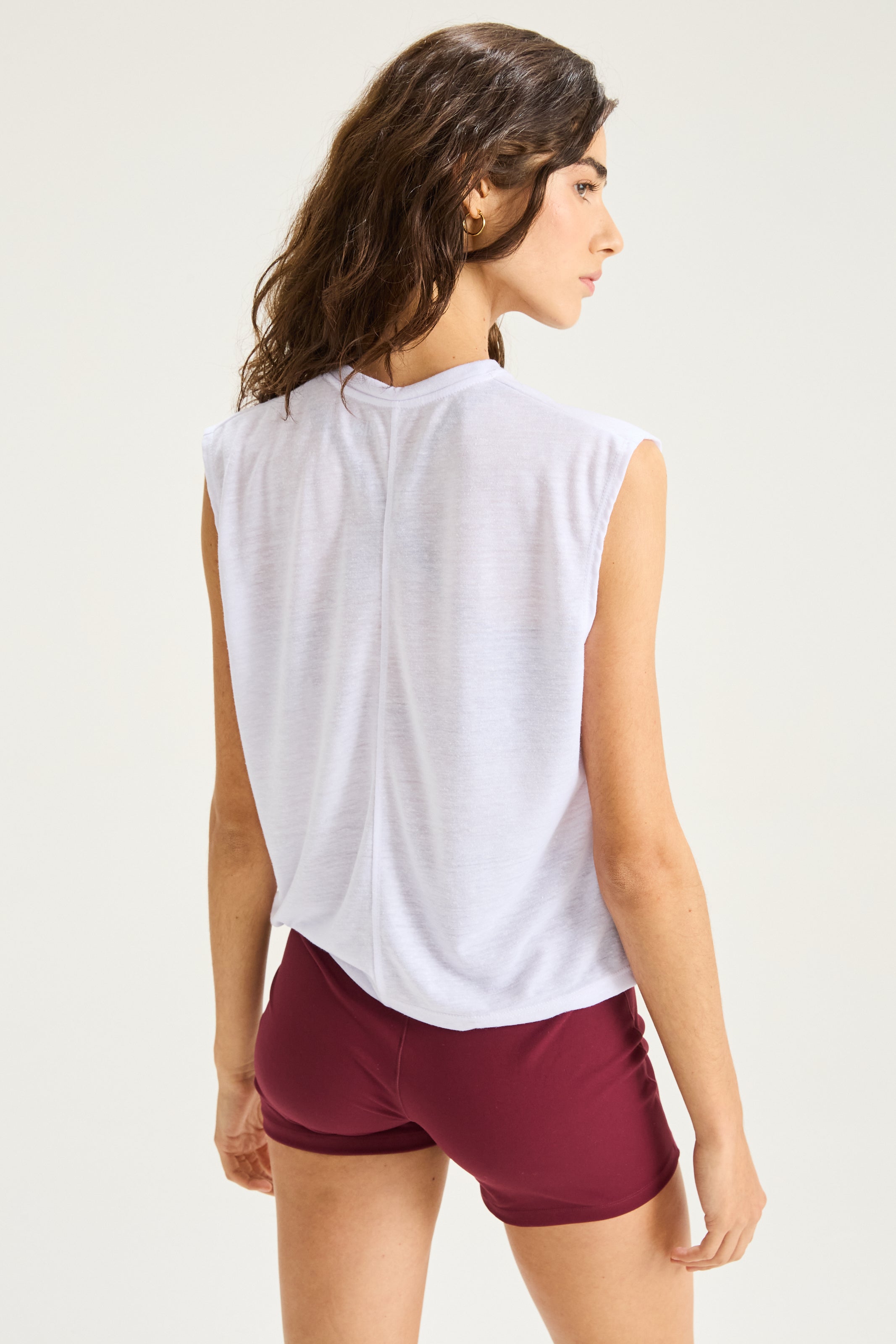 Remera Sin Mangas Crop - Blanco