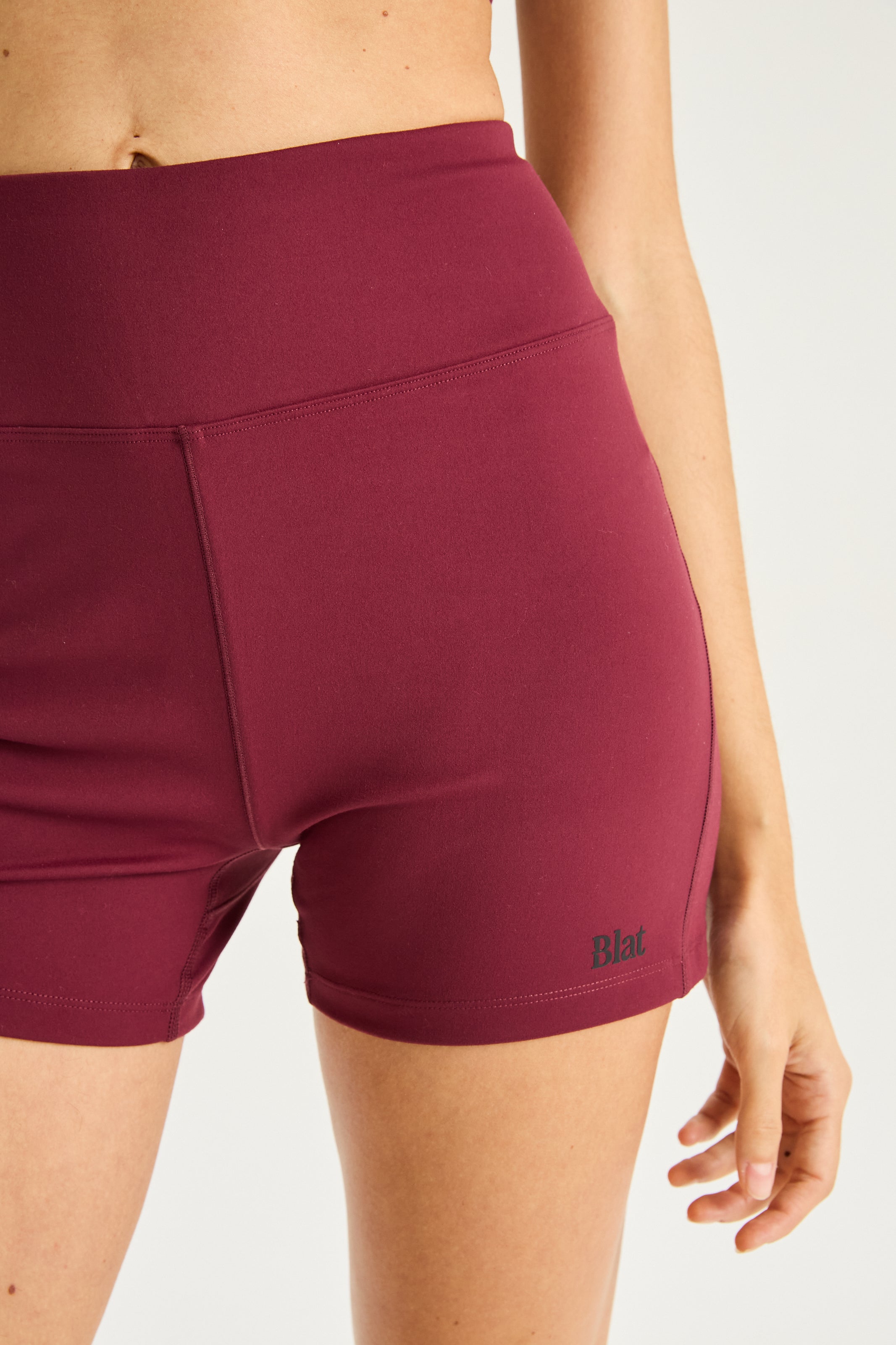 Conjunto Biker y Top CrossFlow - PureSkin® - Rojo Malbec