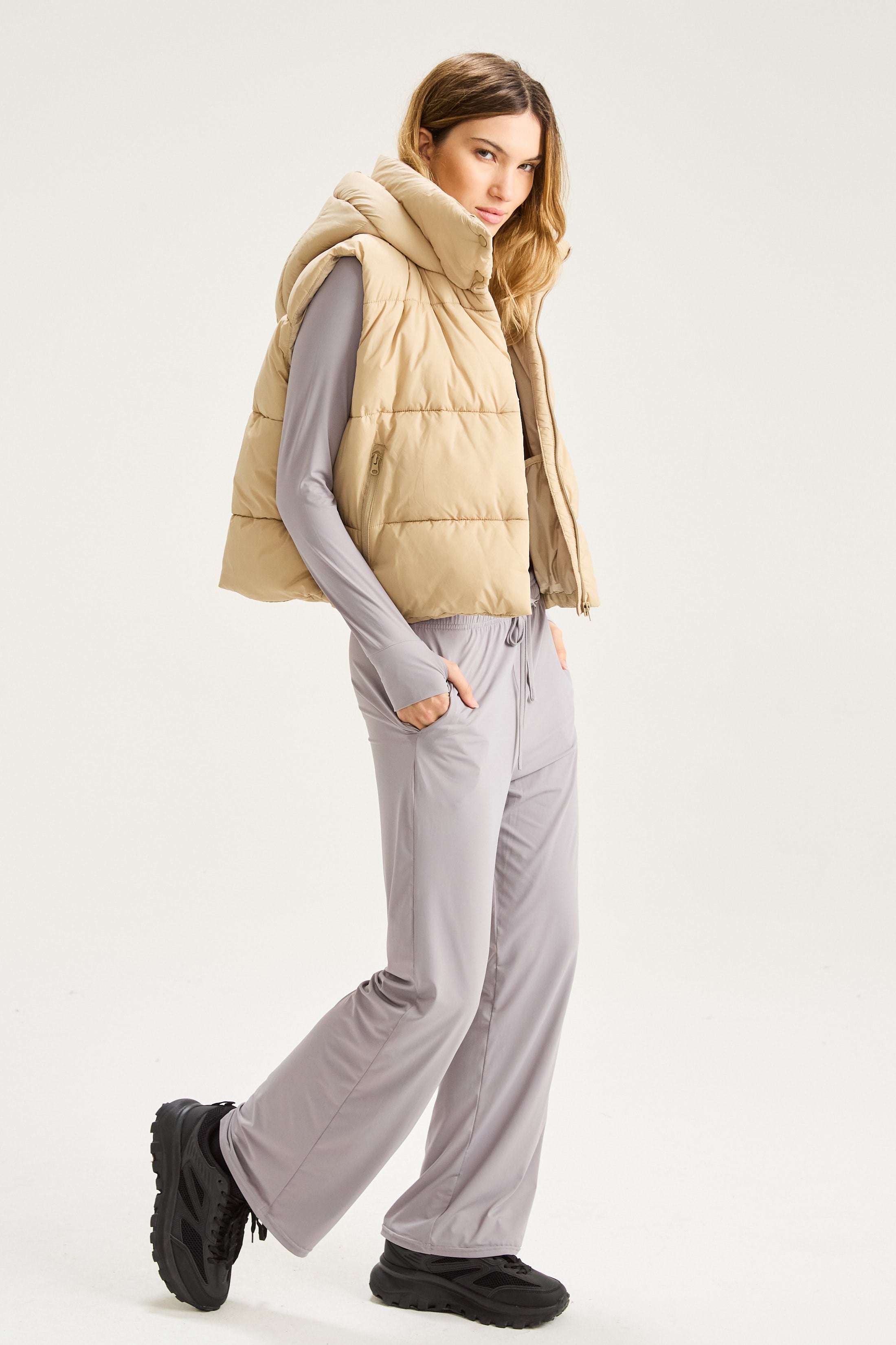 Chaleco Frame - Camel