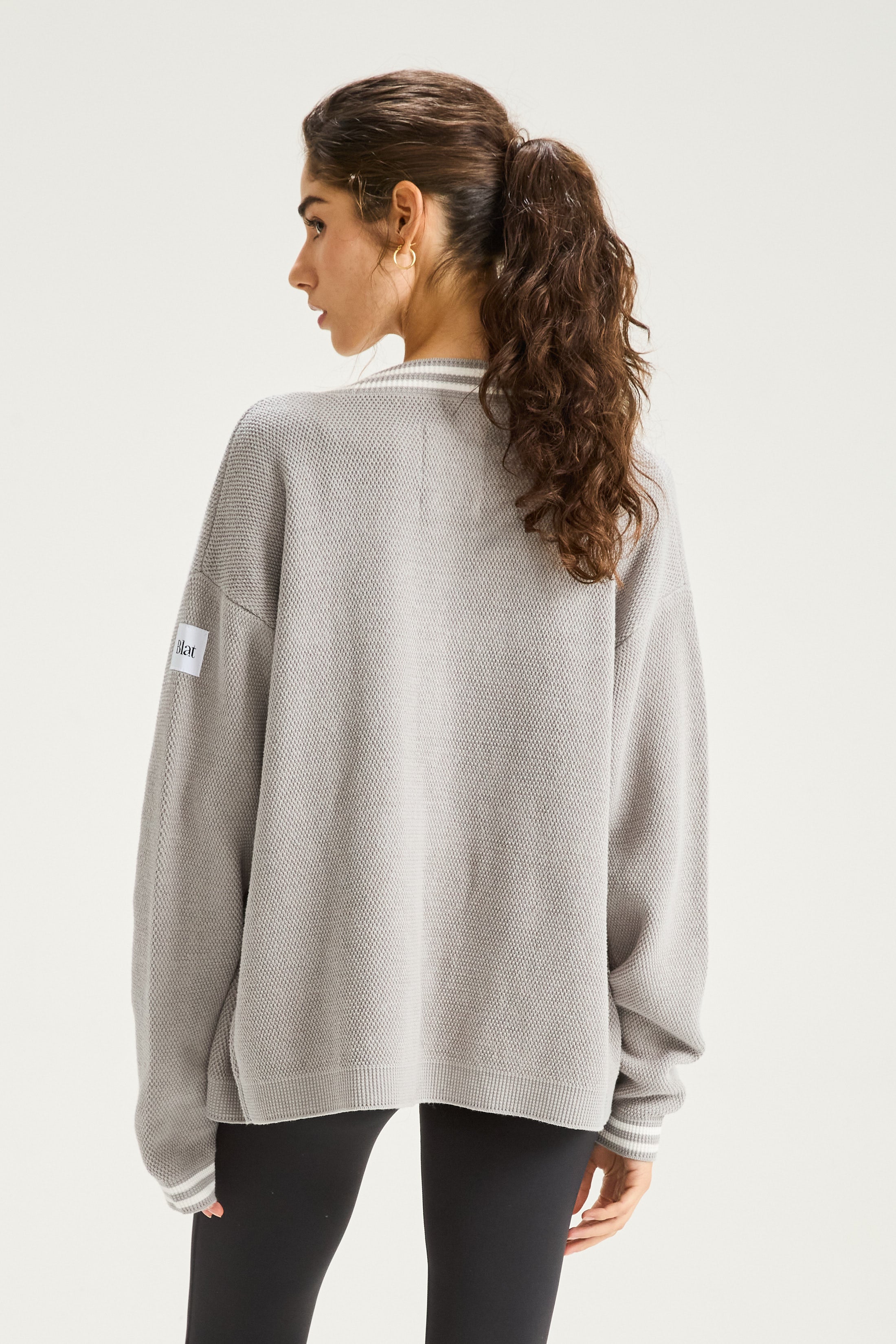 Cardigan Poise - Gris Plata