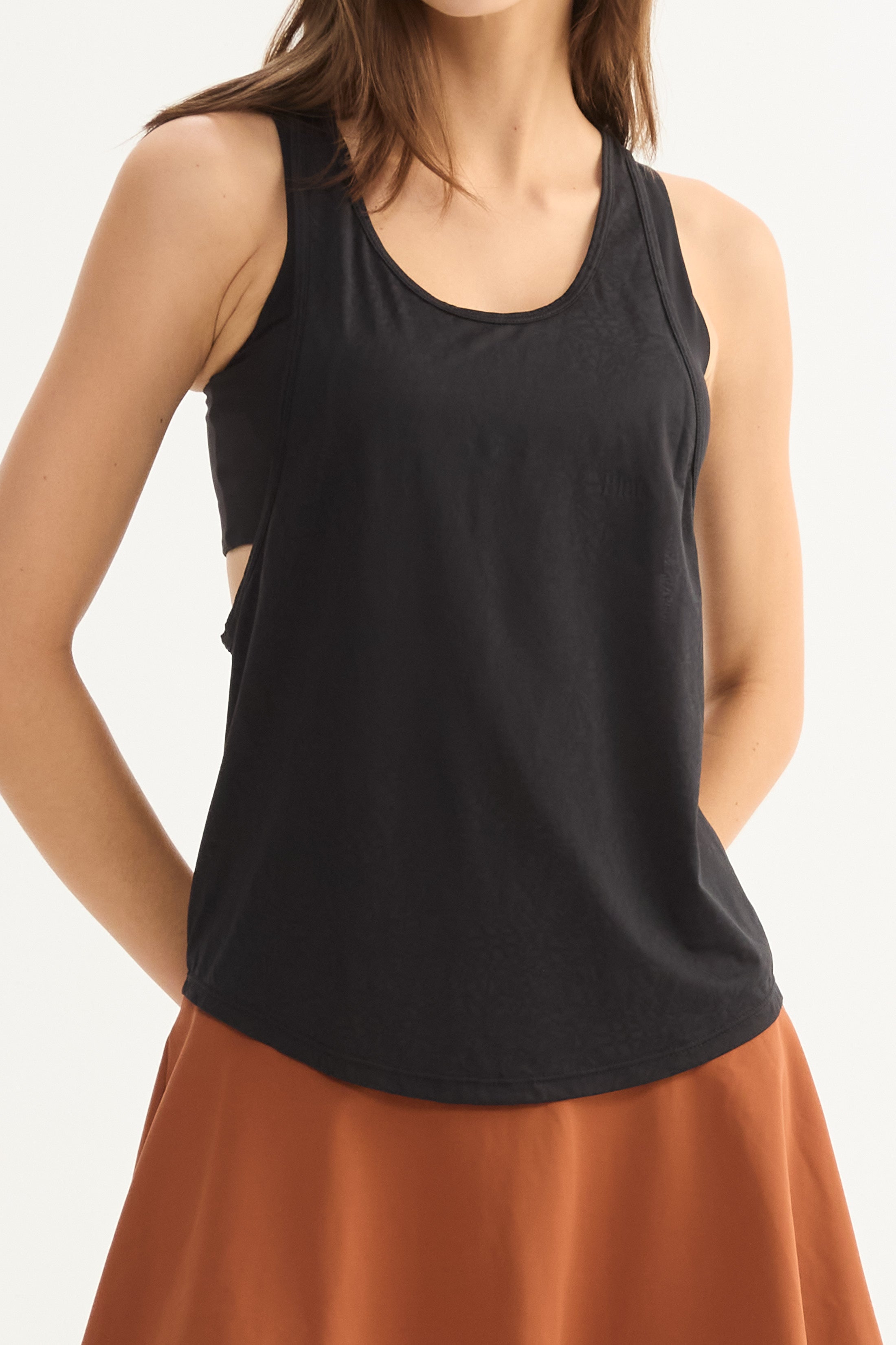 Remera Sin Mangas OV - PureSkin® - Negro