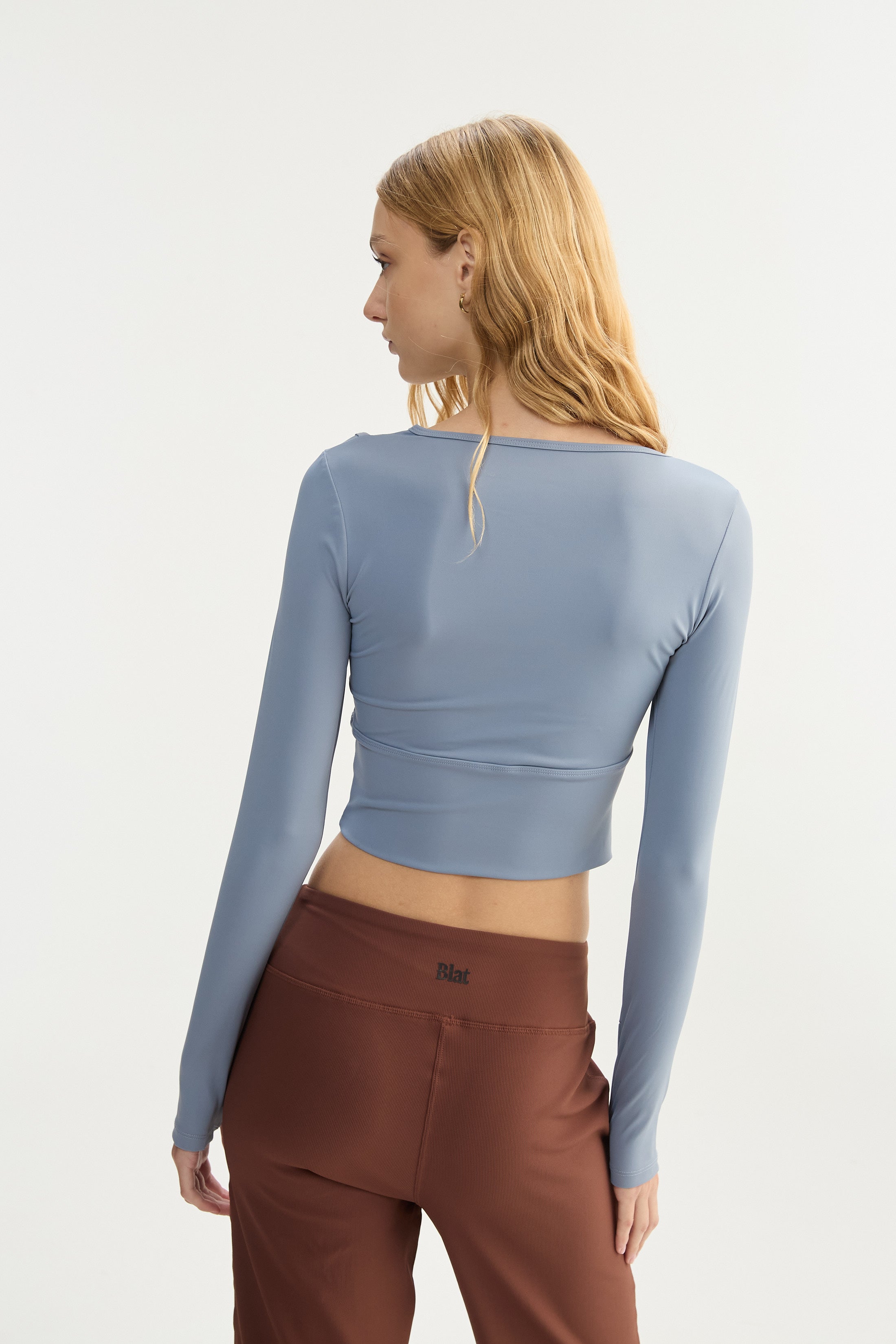 Top Manga Larga Eclipse - PureSkin® - Celeste