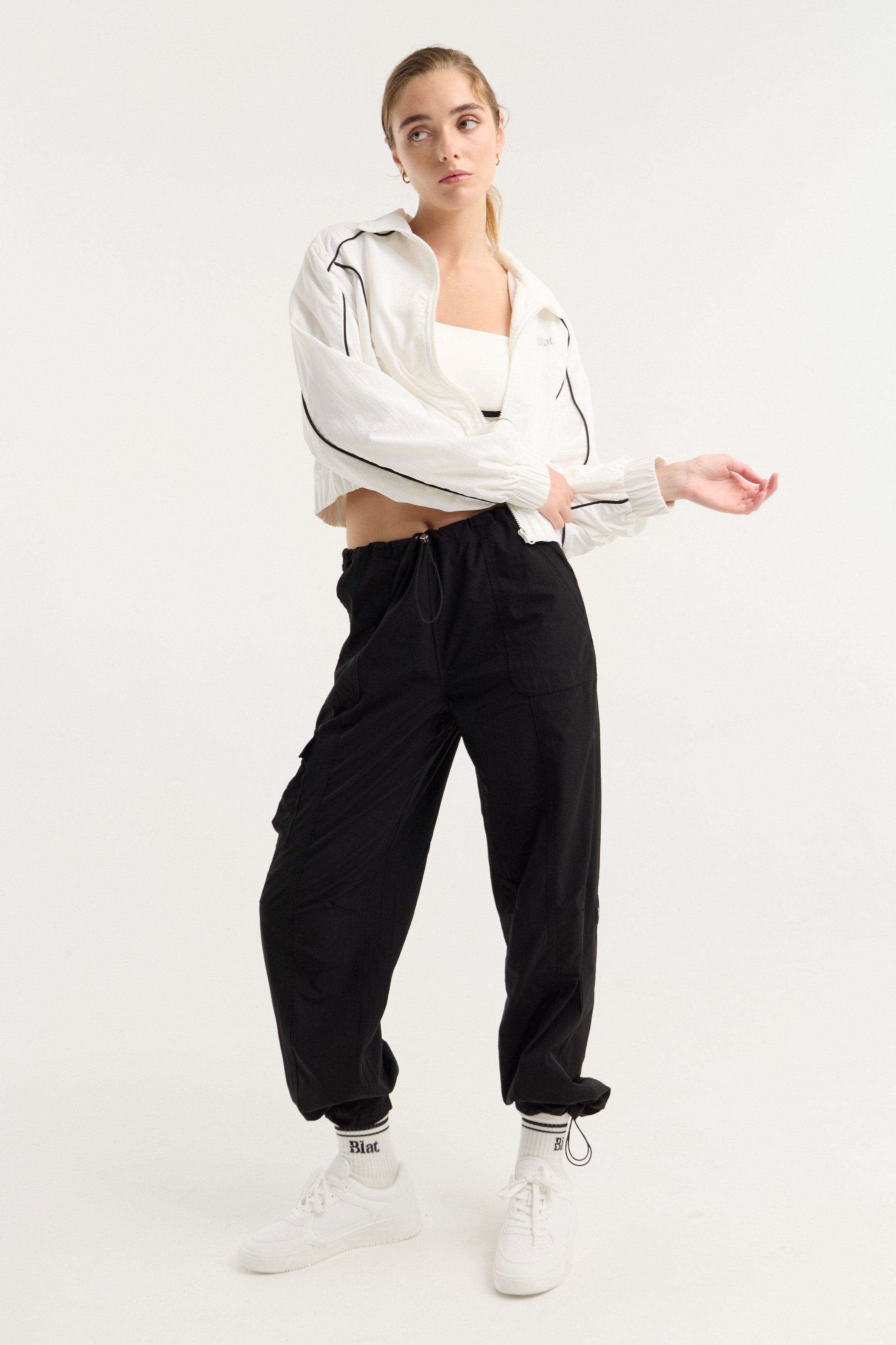 Campera Arbor Combinado - TechKnit® - Blanco