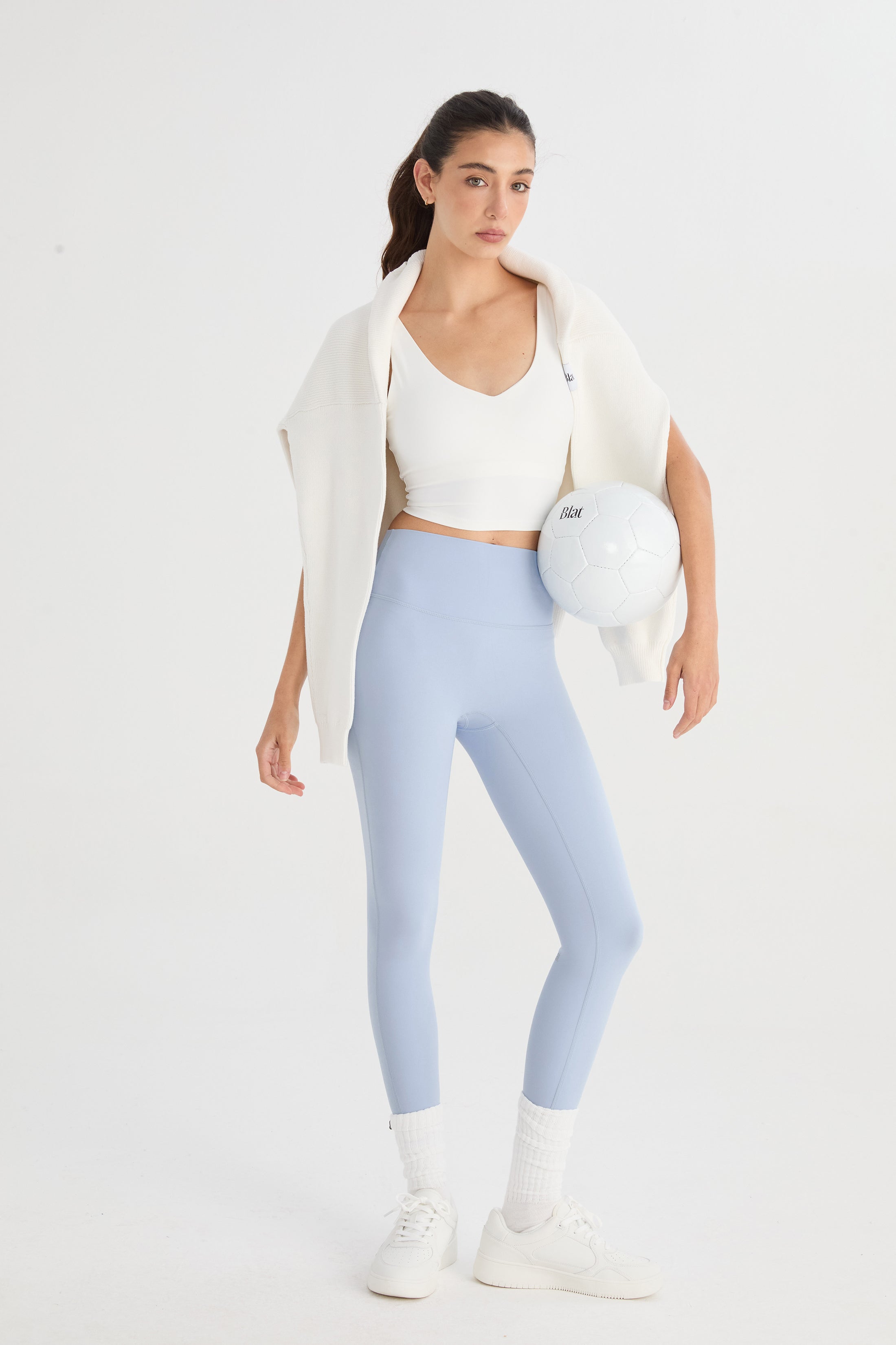Calza Evergreen - PureSkin® - Celeste