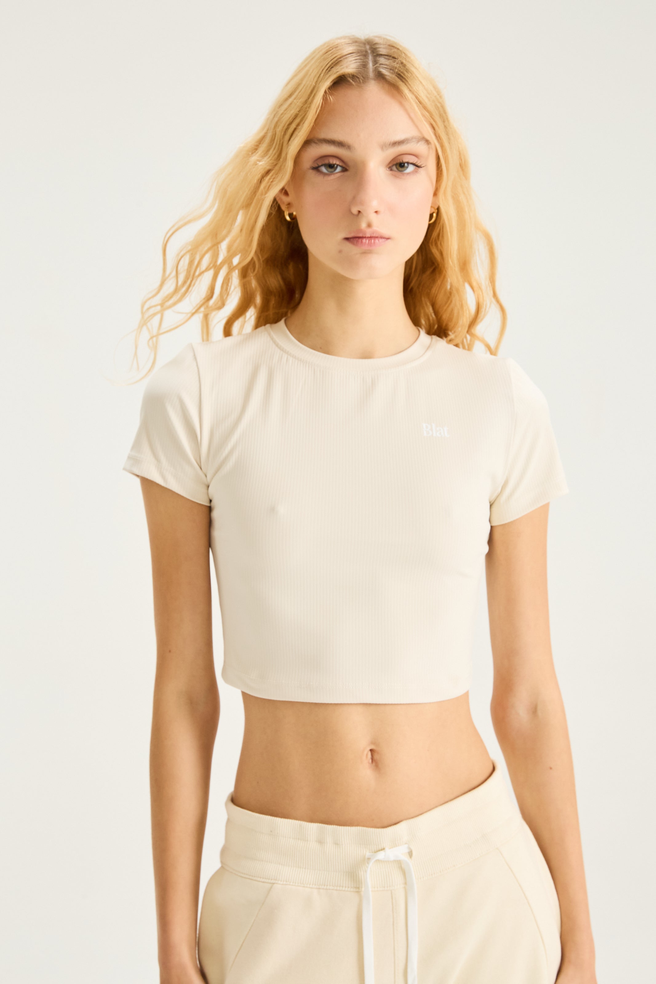 Remera Slim Crop - PureSkin® - Blanco