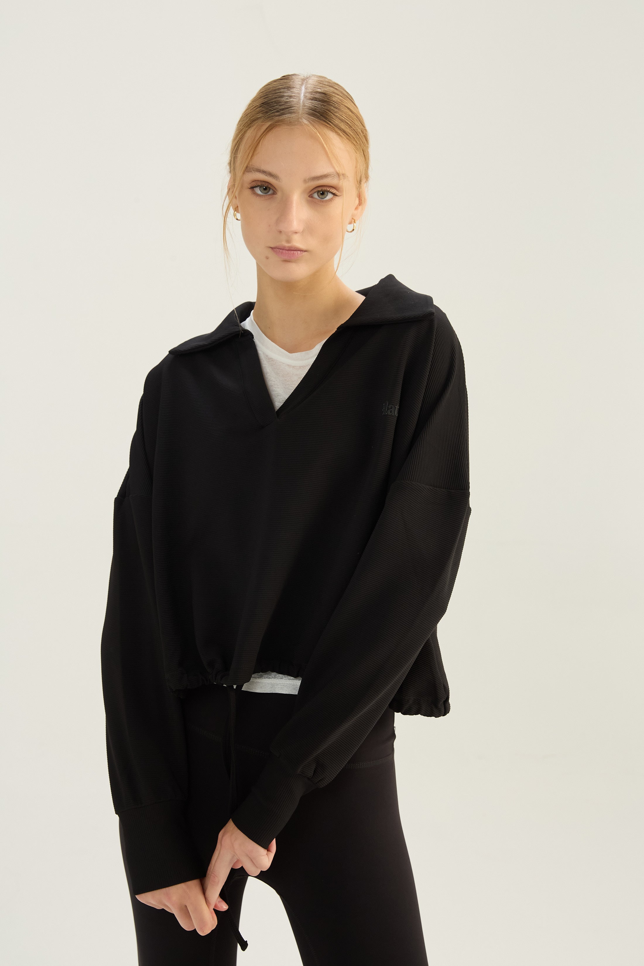 Buzo Jumper Armony - SleekRib® - Negro
