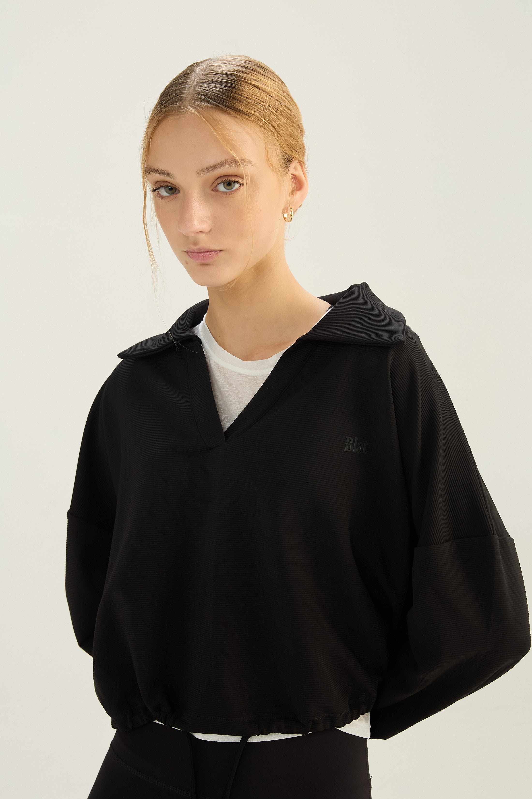 Buzo Jumper Armony - SleekRib® - Negro