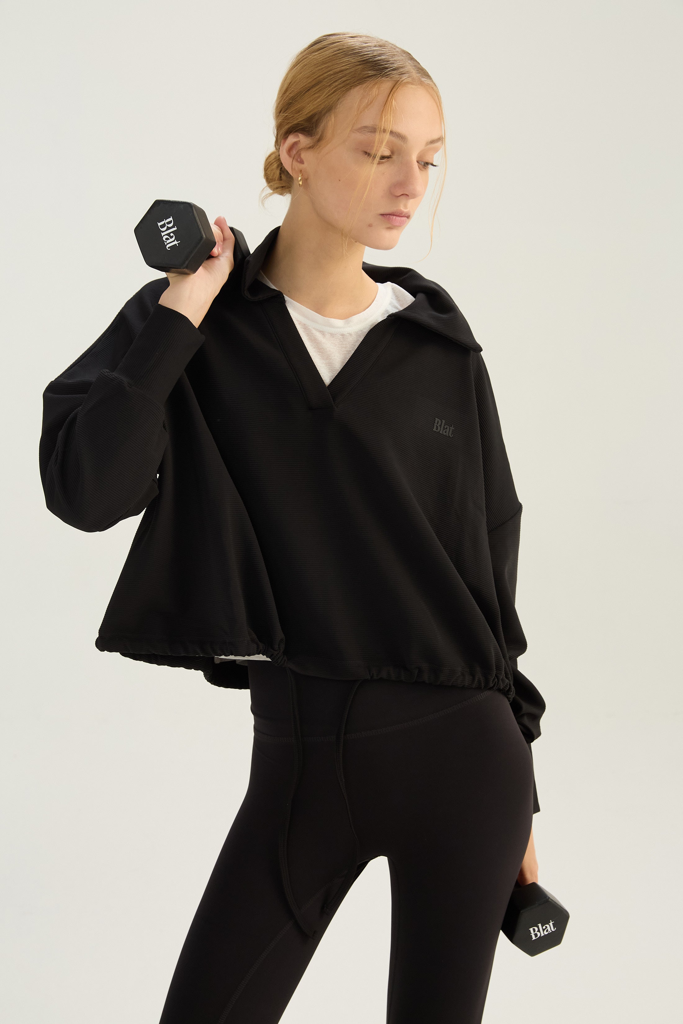 Buzo Jumper Armony - SleekRib® - Negro